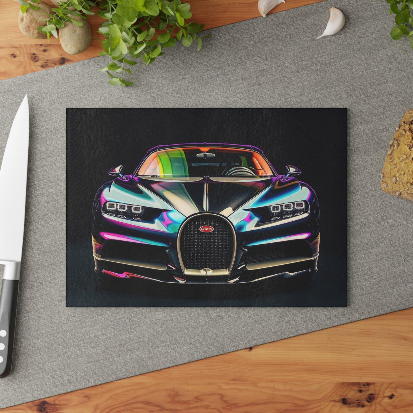 Glass Cutting Board Hyper Bugatti Chiron 4