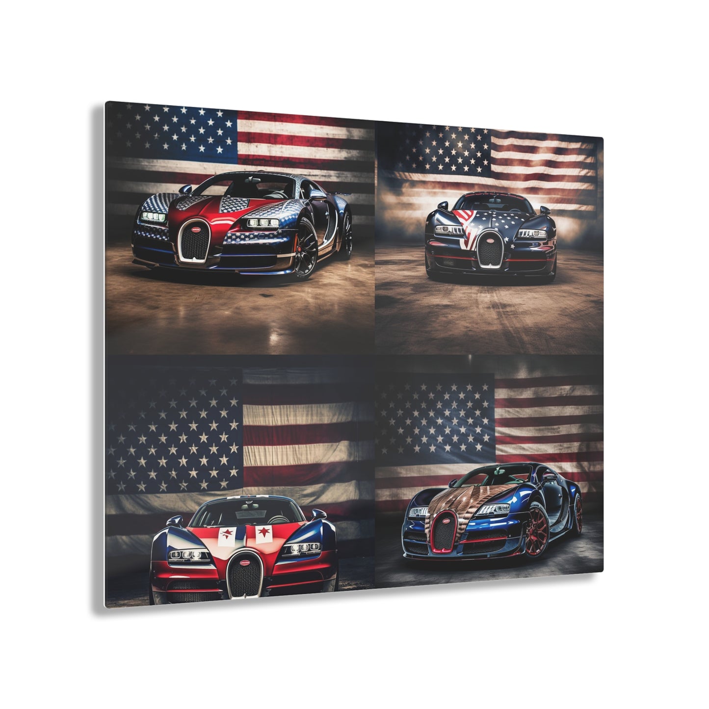 Acrylic Prints Bugatti American Flag 5