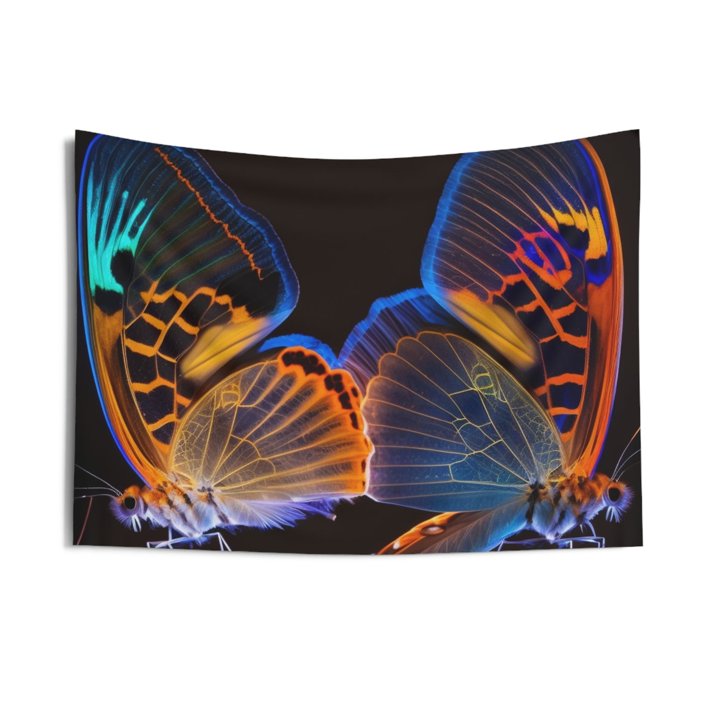 Indoor Wall Tapestries Neon Glo Butterfly 2