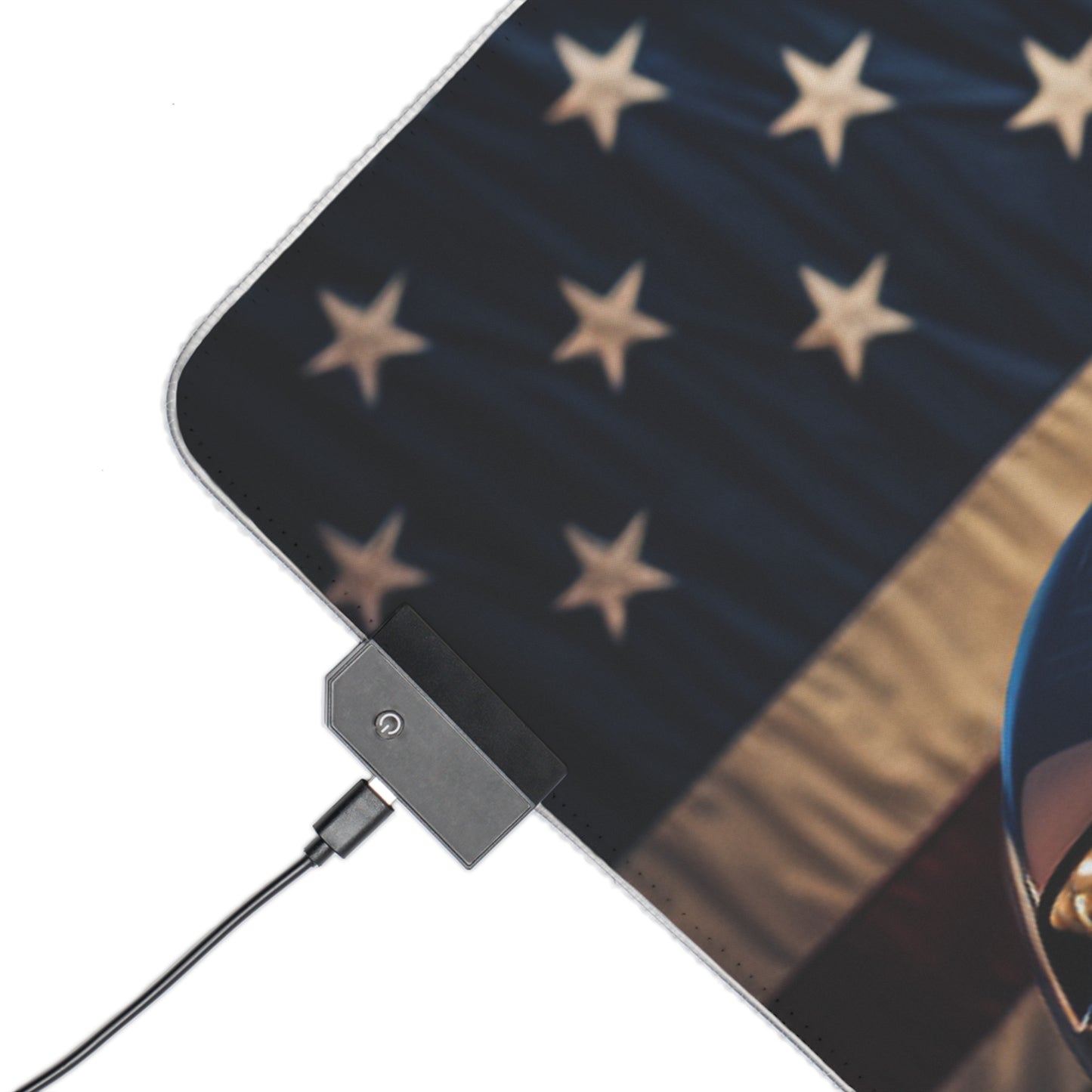 LED Gaming Mouse Pad Bugatti Flag American 4