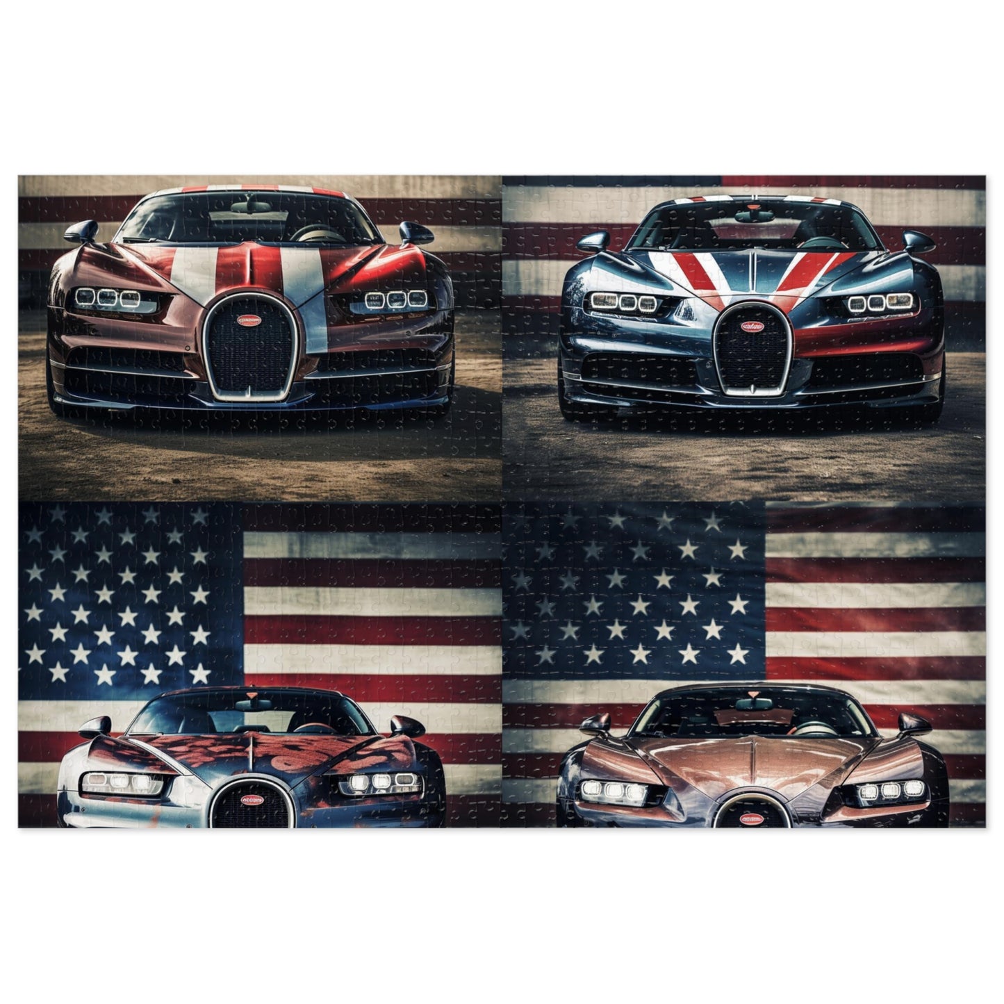 Jigsaw Puzzle (30, 110, 252, 500,1000-Piece) Bugatti Flag 5