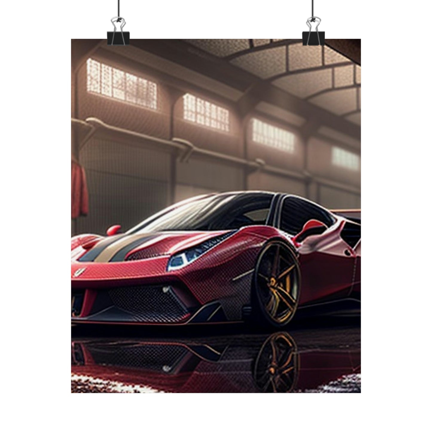 Premium Matte Vertical Posters Ferrari Hyper 4