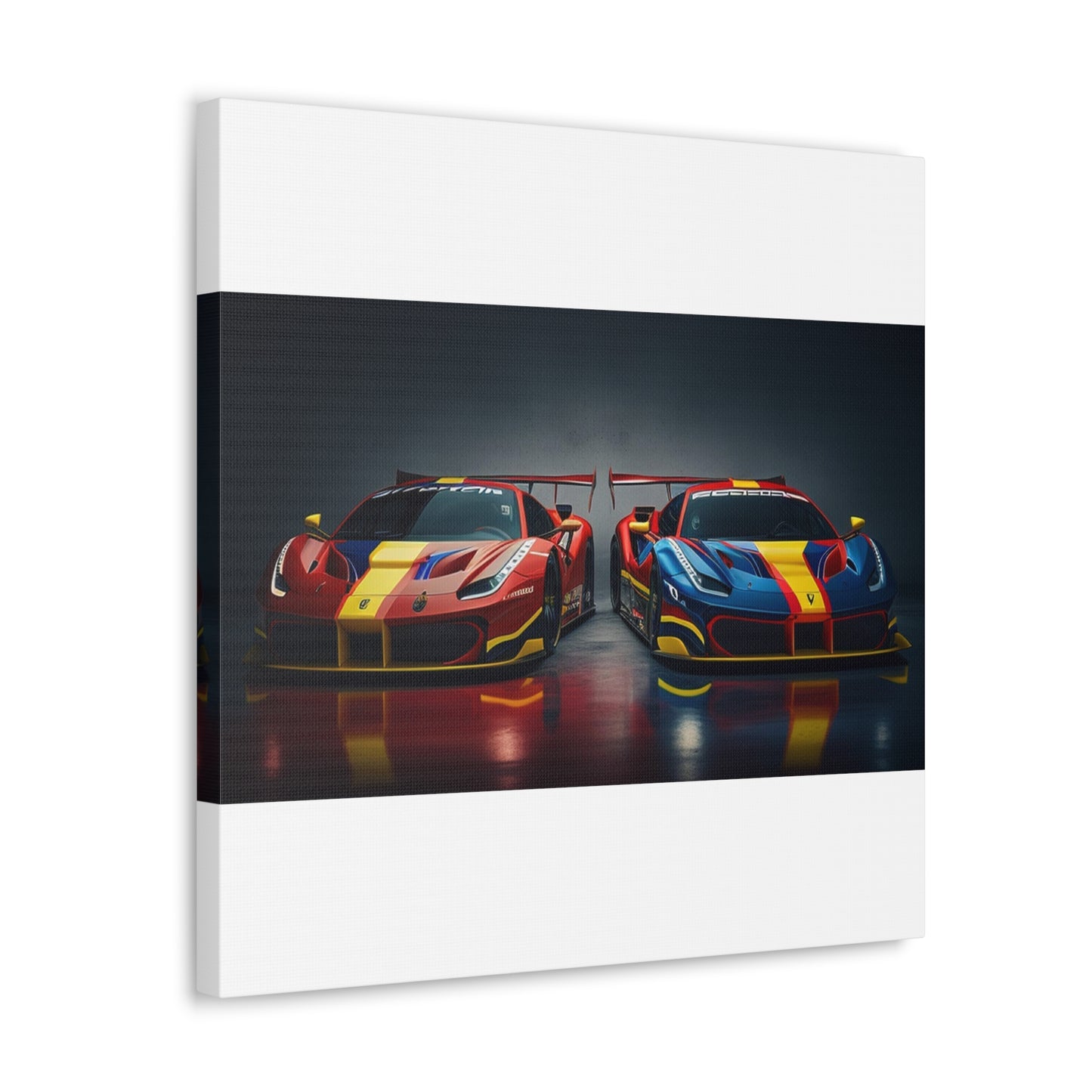 Canvas Gallery Wraps Ferrari Red Blue 4