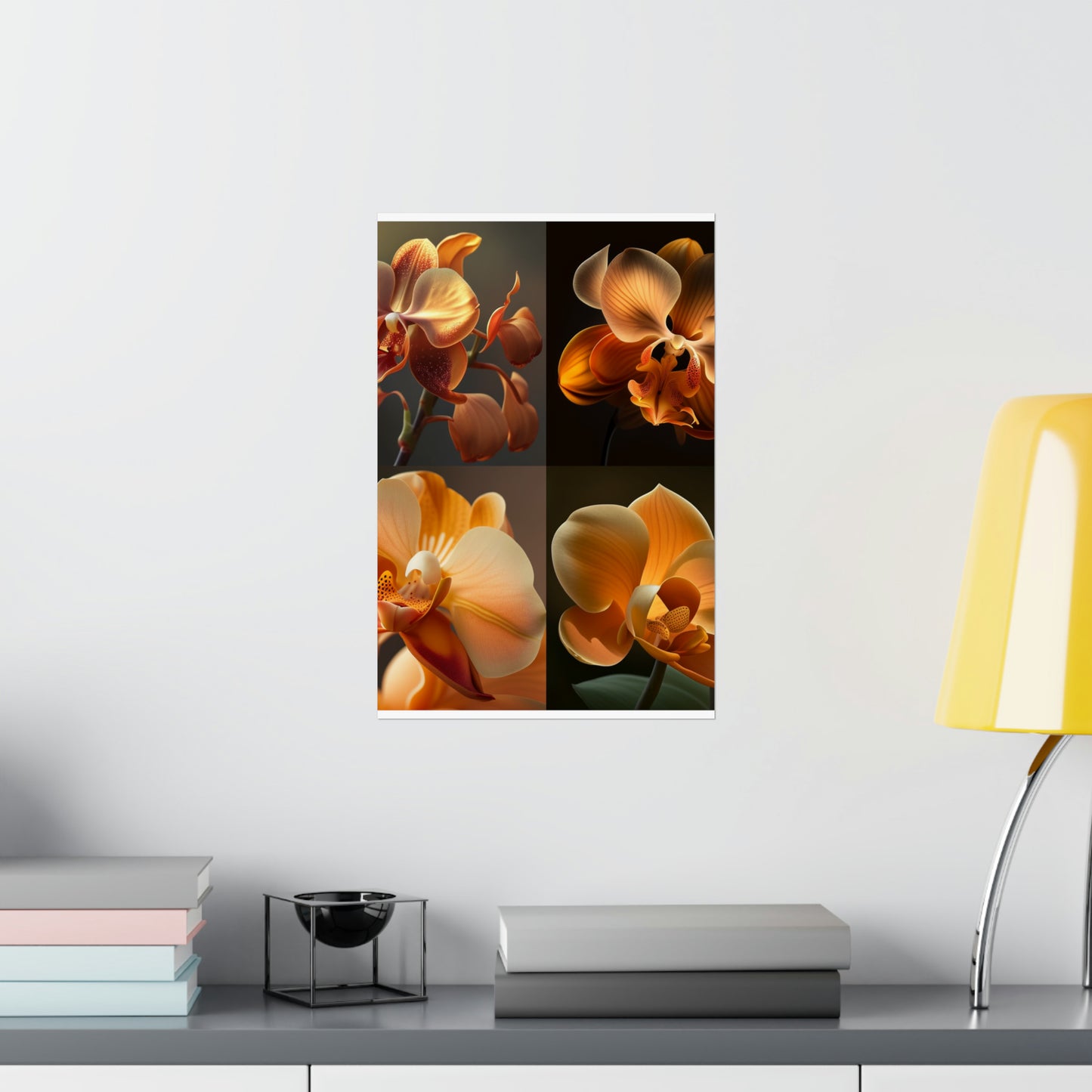 Premium Matte Vertical Posters Orange Orchid 5