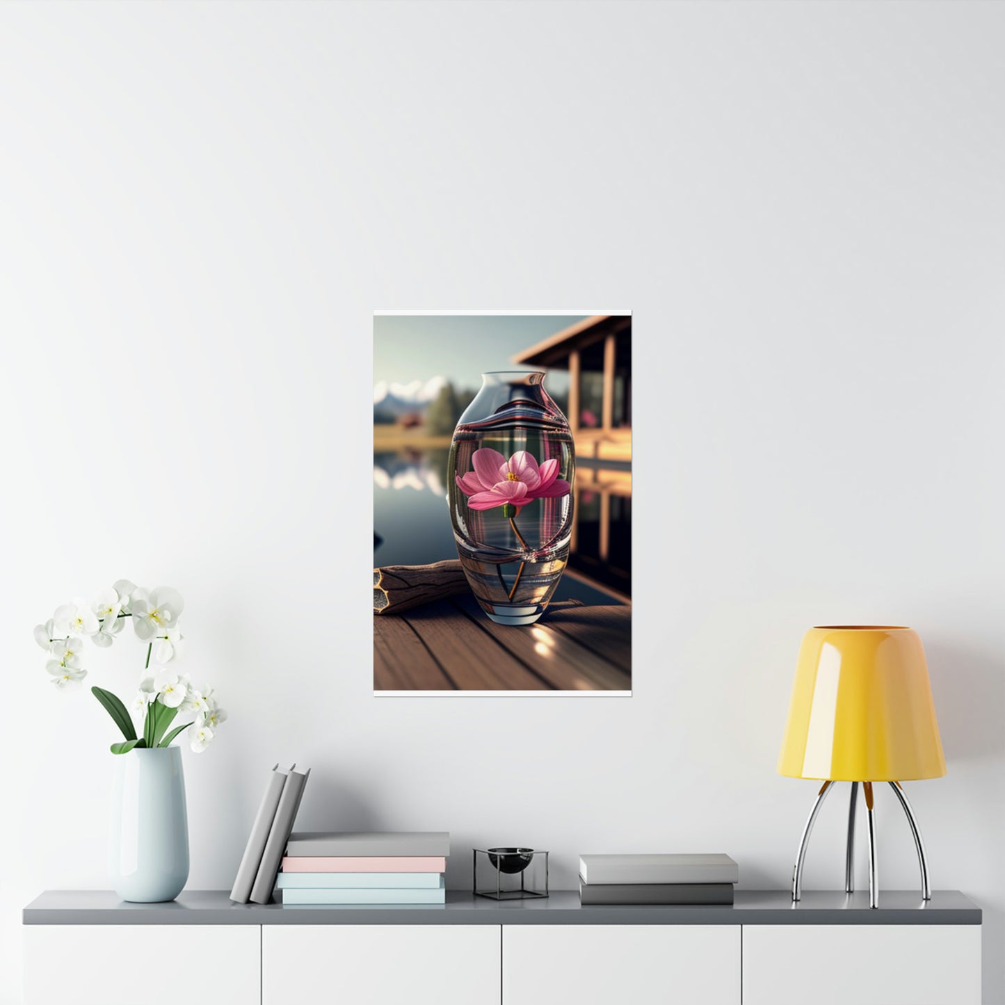 Premium Matte Vertical Posters Pink Magnolia 2