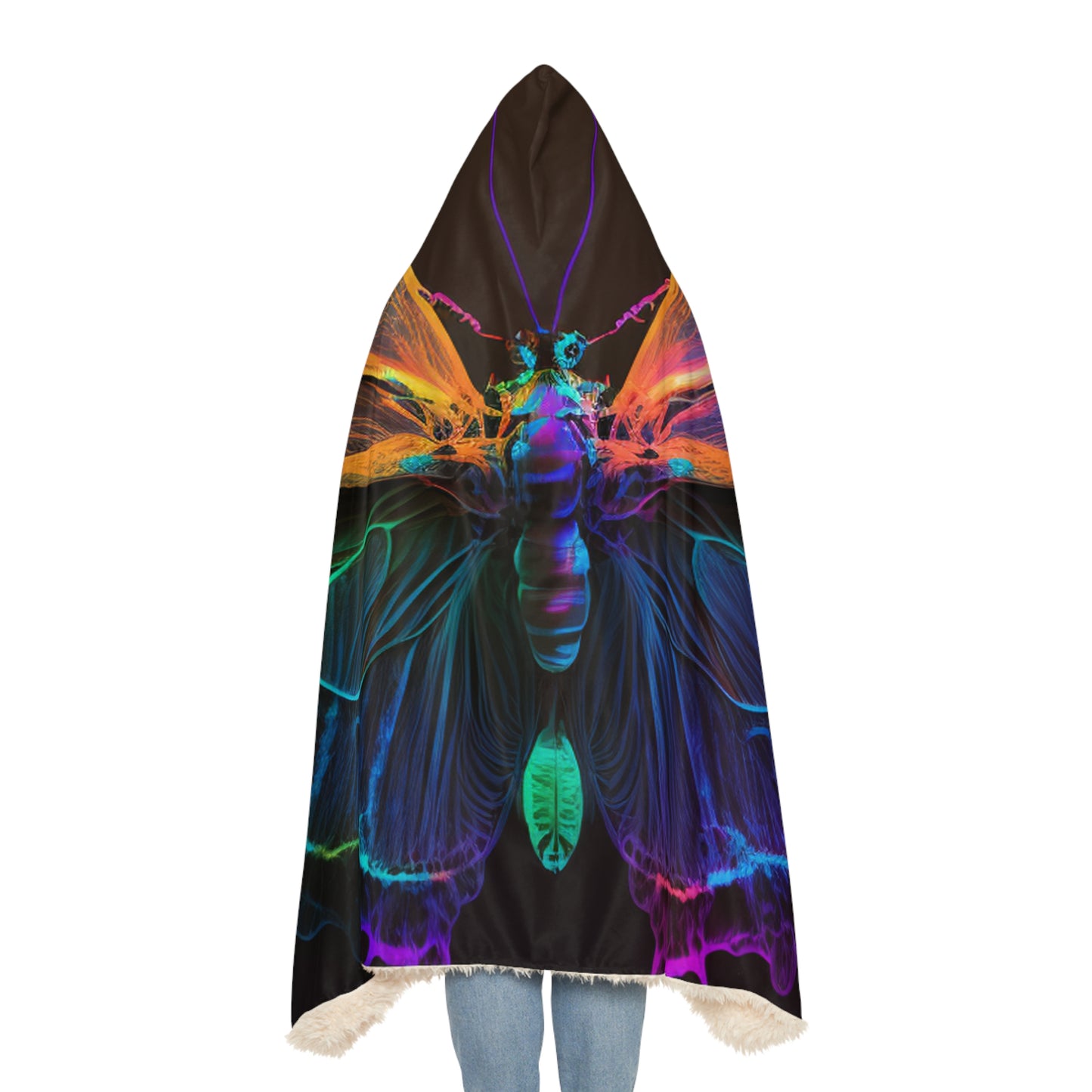 Snuggle Hooded Blanket Raw Hyper Color Butterfly 3