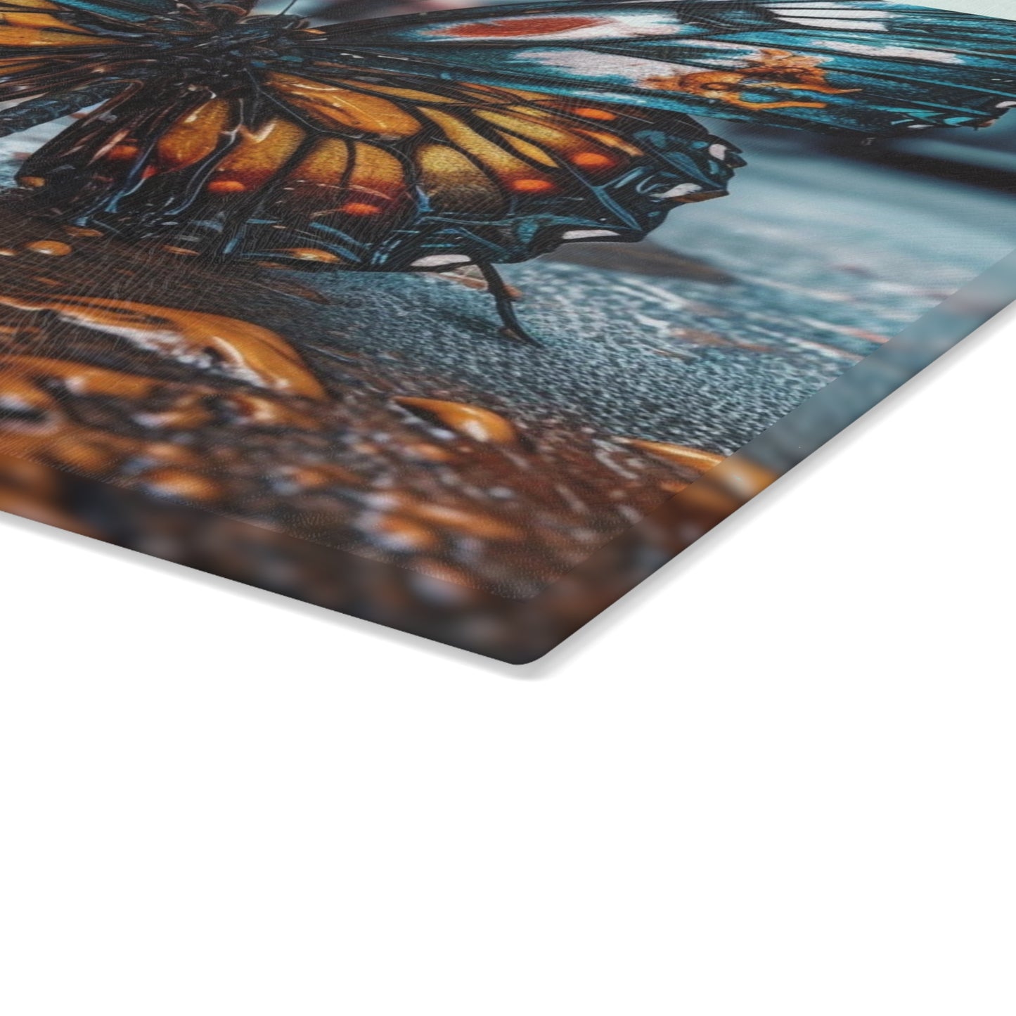 Glass Cutting Board Water Butterfly Street 3