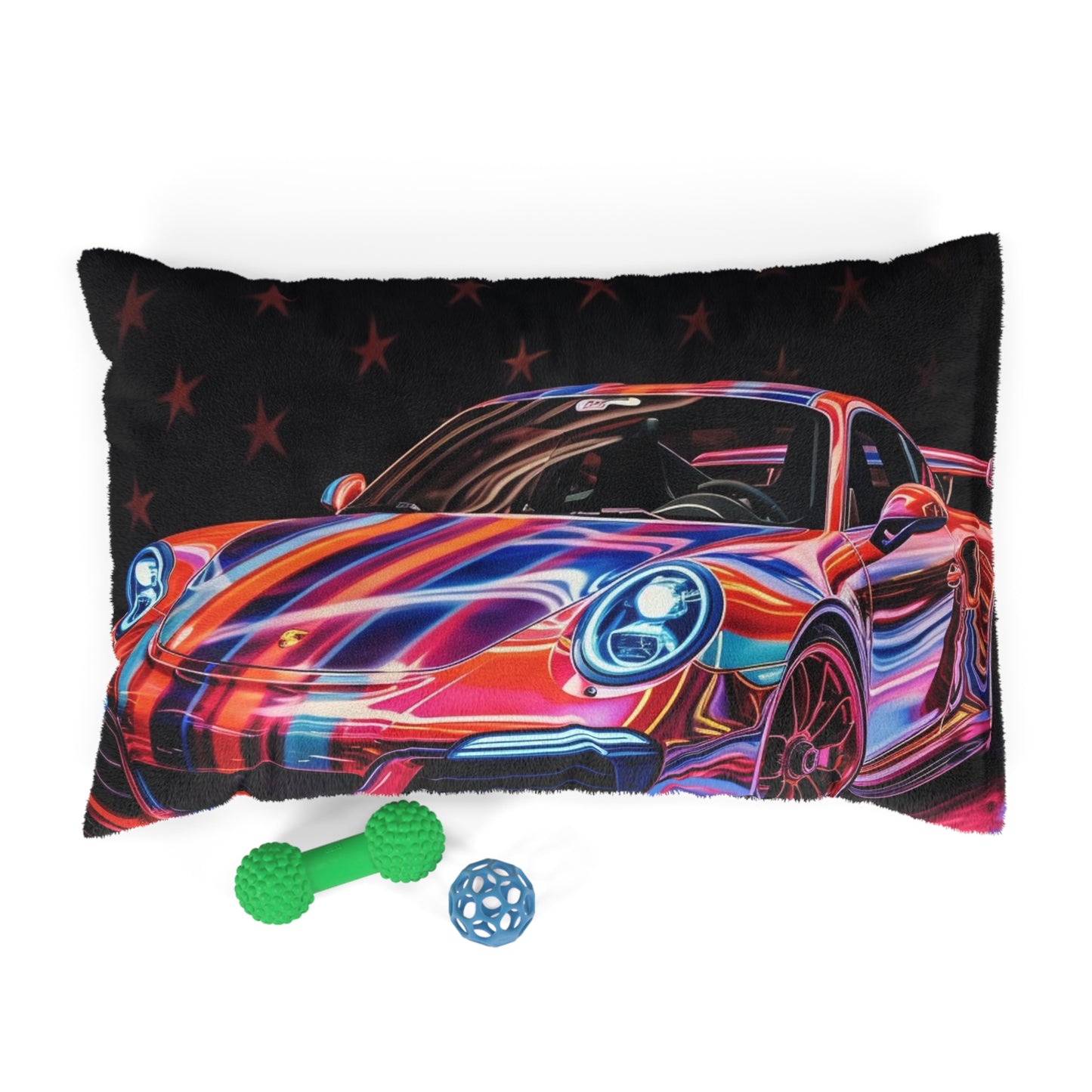 Pet Bed American Flag Colored Porsche 2