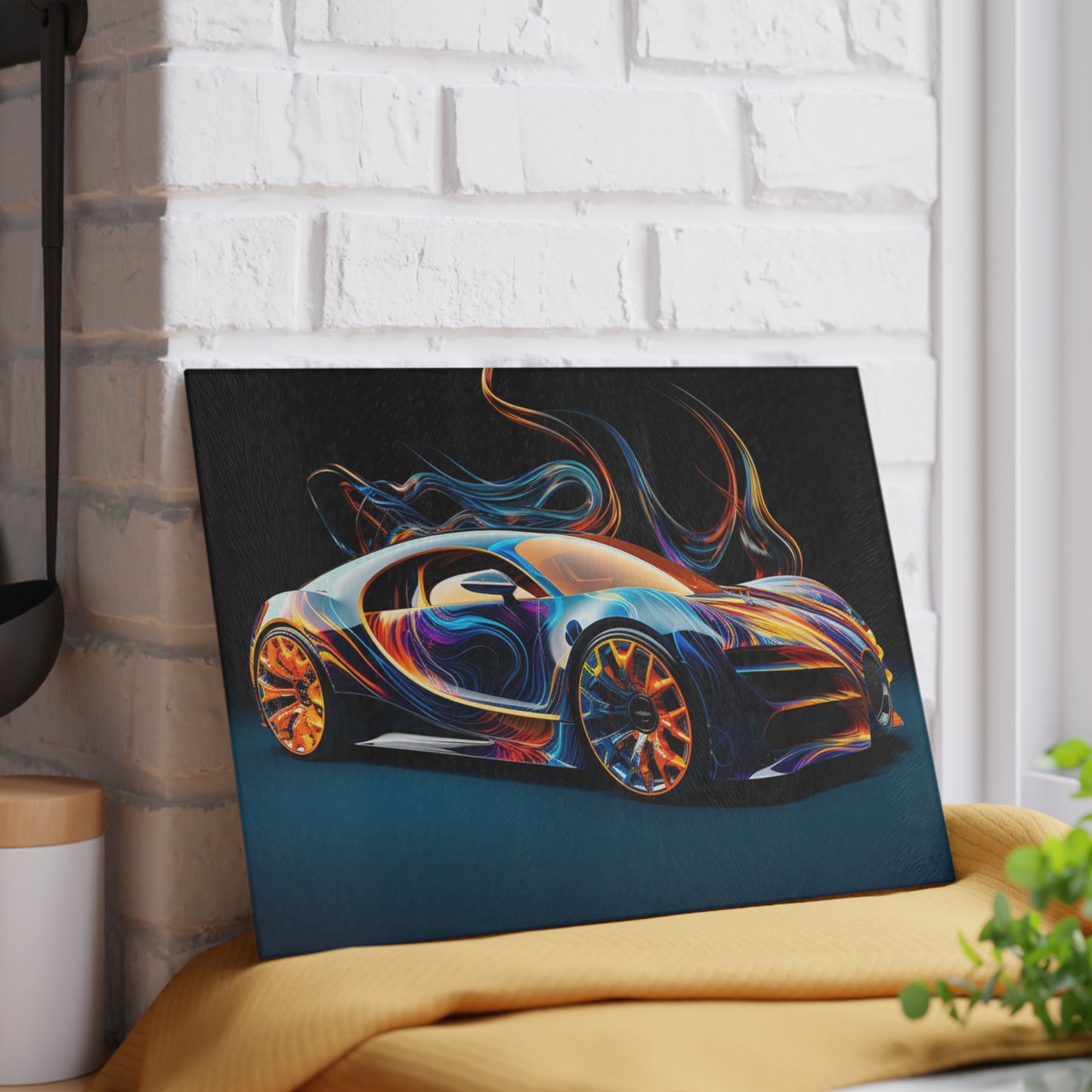 Glass Cutting Board Bugatti Abstract Flair 2