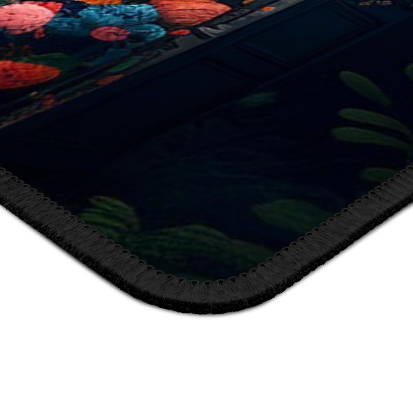 Gaming Mouse Pad  A Wardrobe Surrounded by Flowers 1