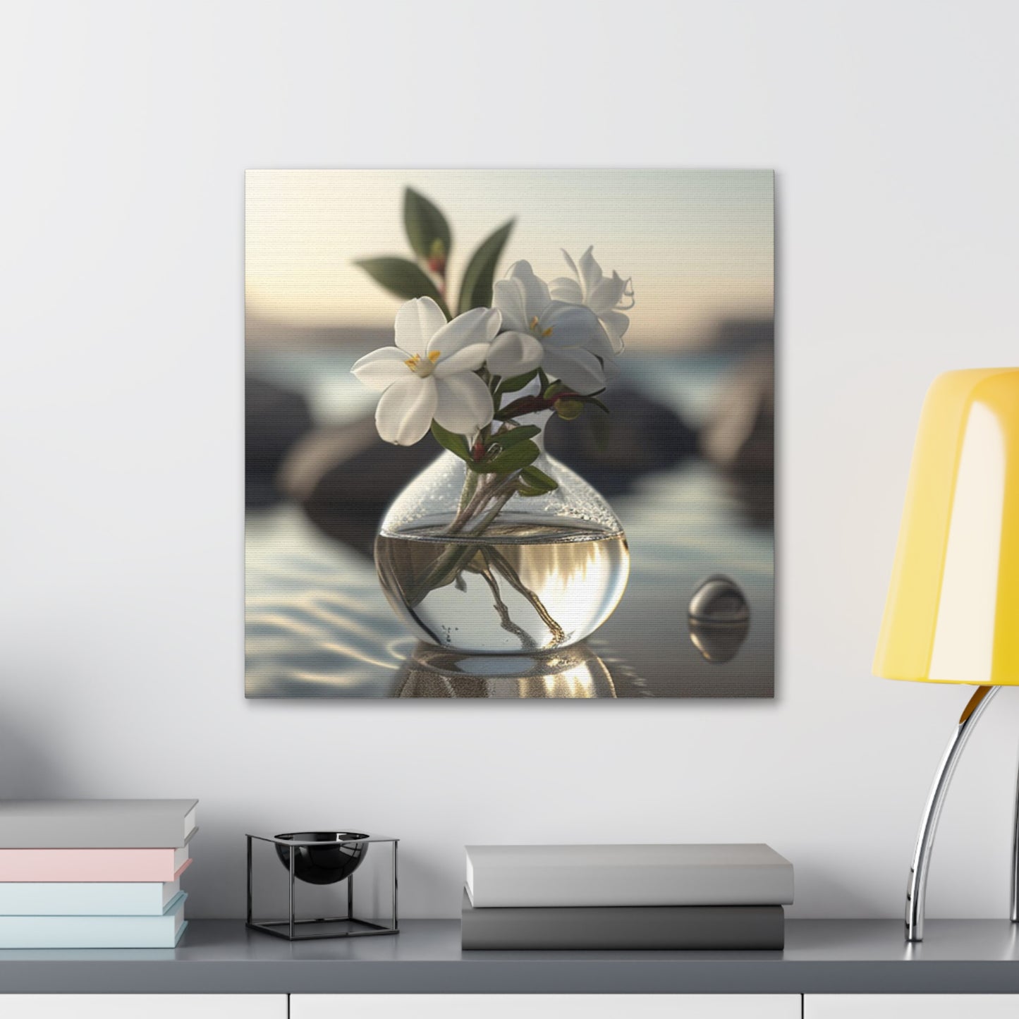 Canvas Gallery Wraps Jasmine glass vase 1