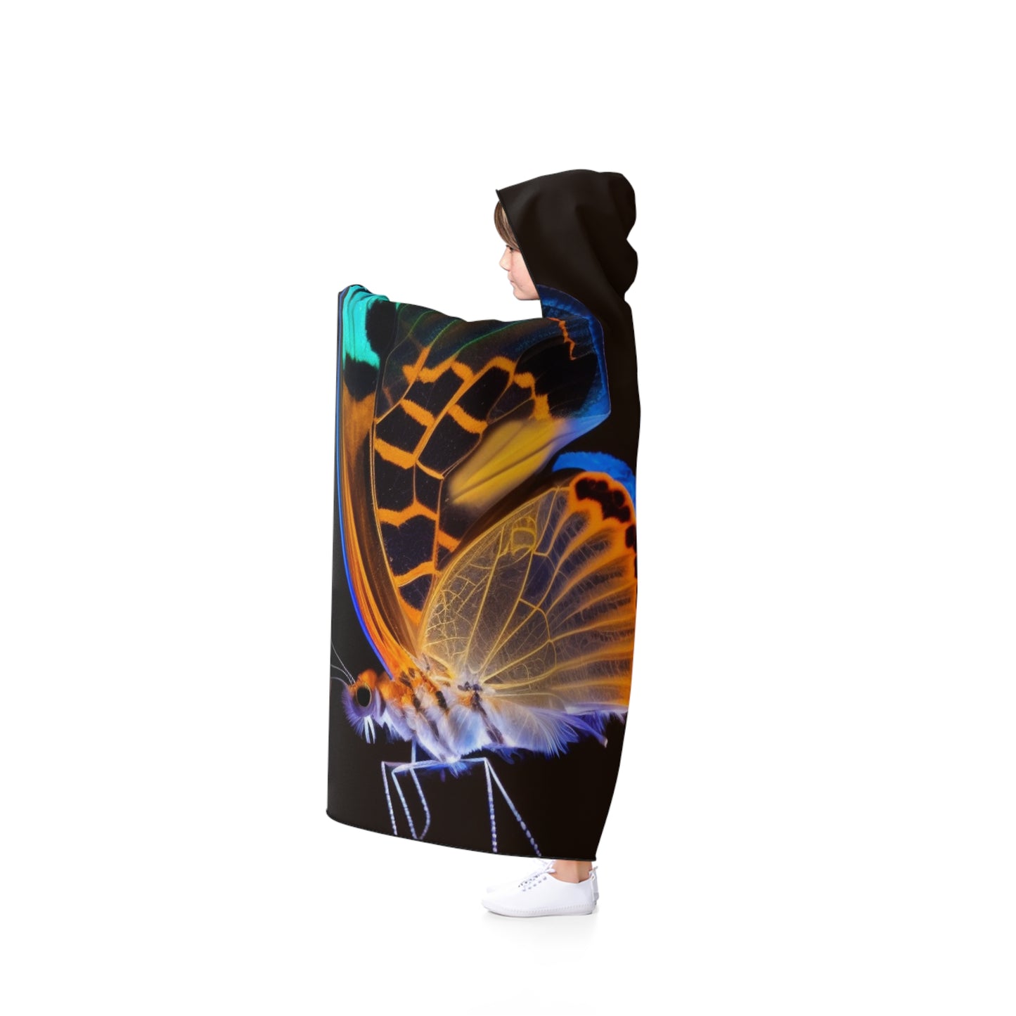 Hooded Blanket Neon Glo Butterfly 2