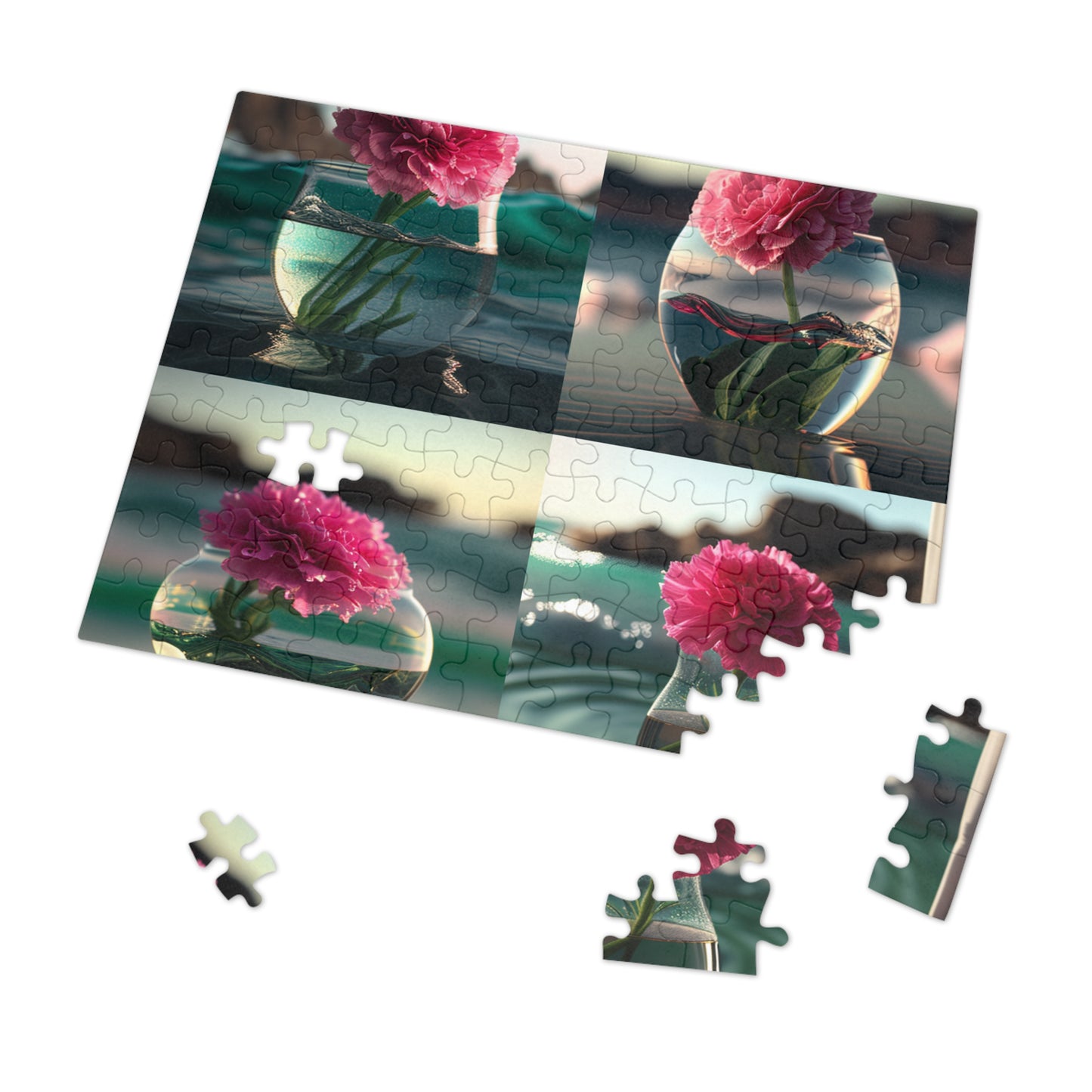 Jigsaw Puzzle (30, 110, 252, 500,1000-Piece) Carnation 5