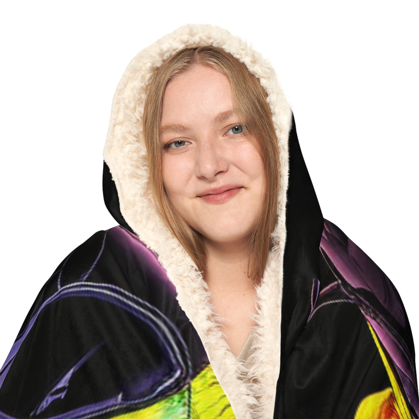 Snuggle Hooded Blanket Ferrari Neon 4