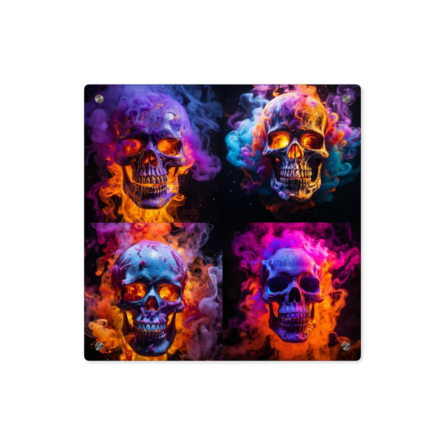 Acrylic Wall Art Panels Macro Skull 5