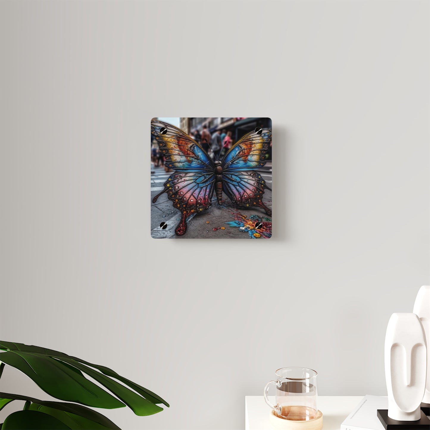 Acrylic Wall Art Panels Liquid Street Butterfly 4