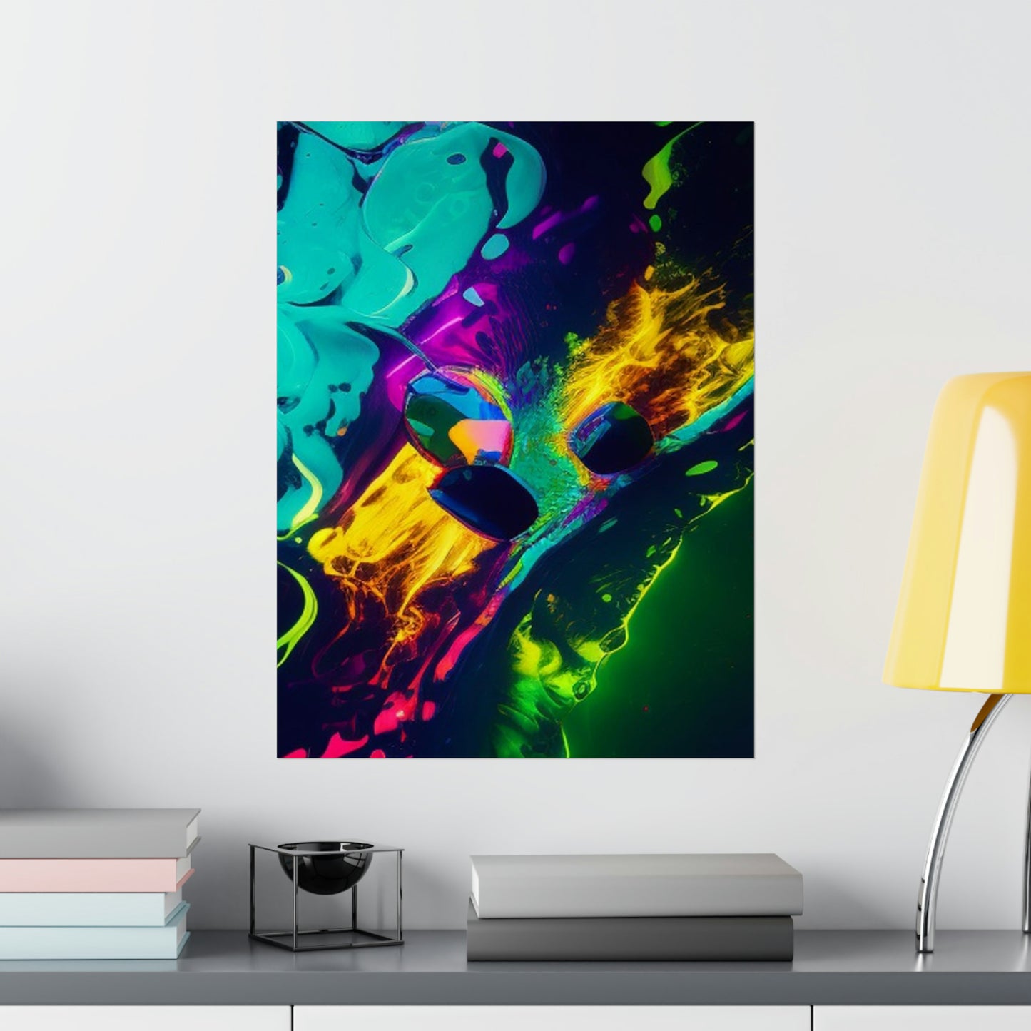 Premium Matte Vertical Posters Florescent Glow 4