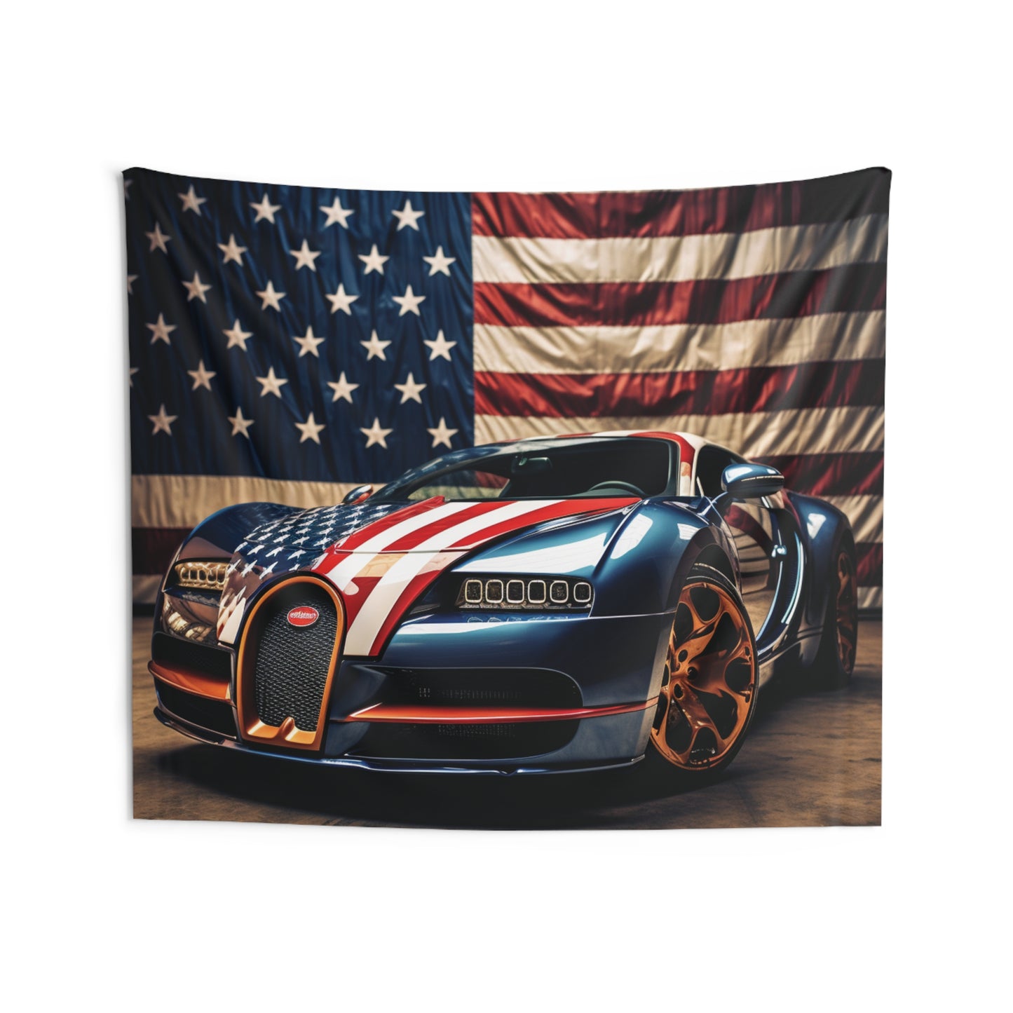 Indoor Wall Tapestries Bugatti Flag American 4