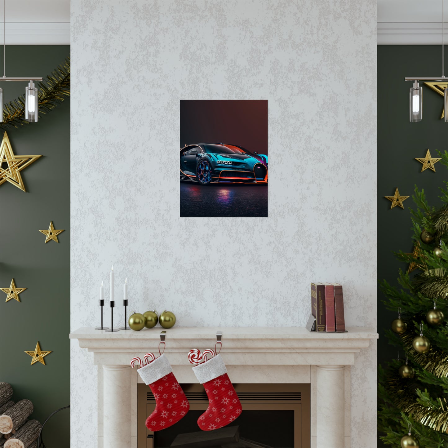 Premium Matte Vertical Posters Bugatti Chiron Super 1