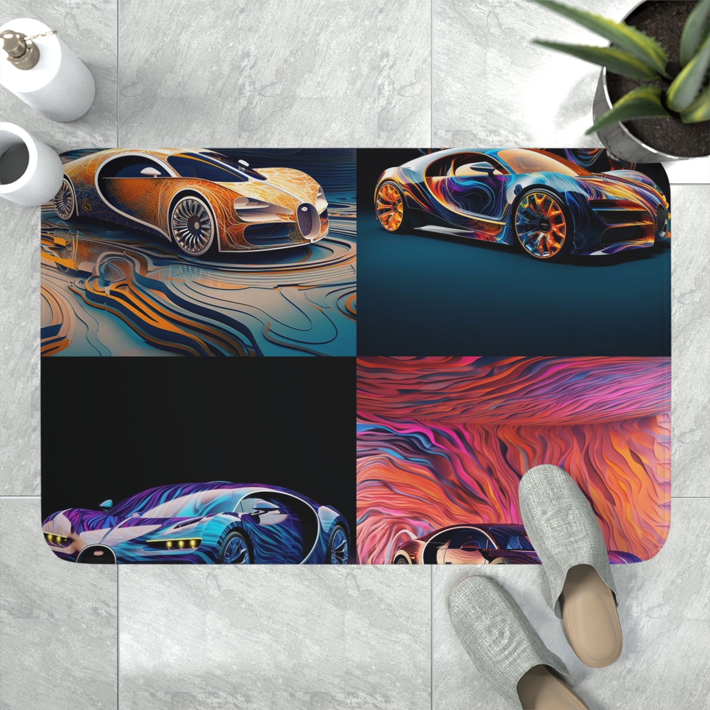 Memory Foam Bath Mat Bugatti Abstract Flair 5