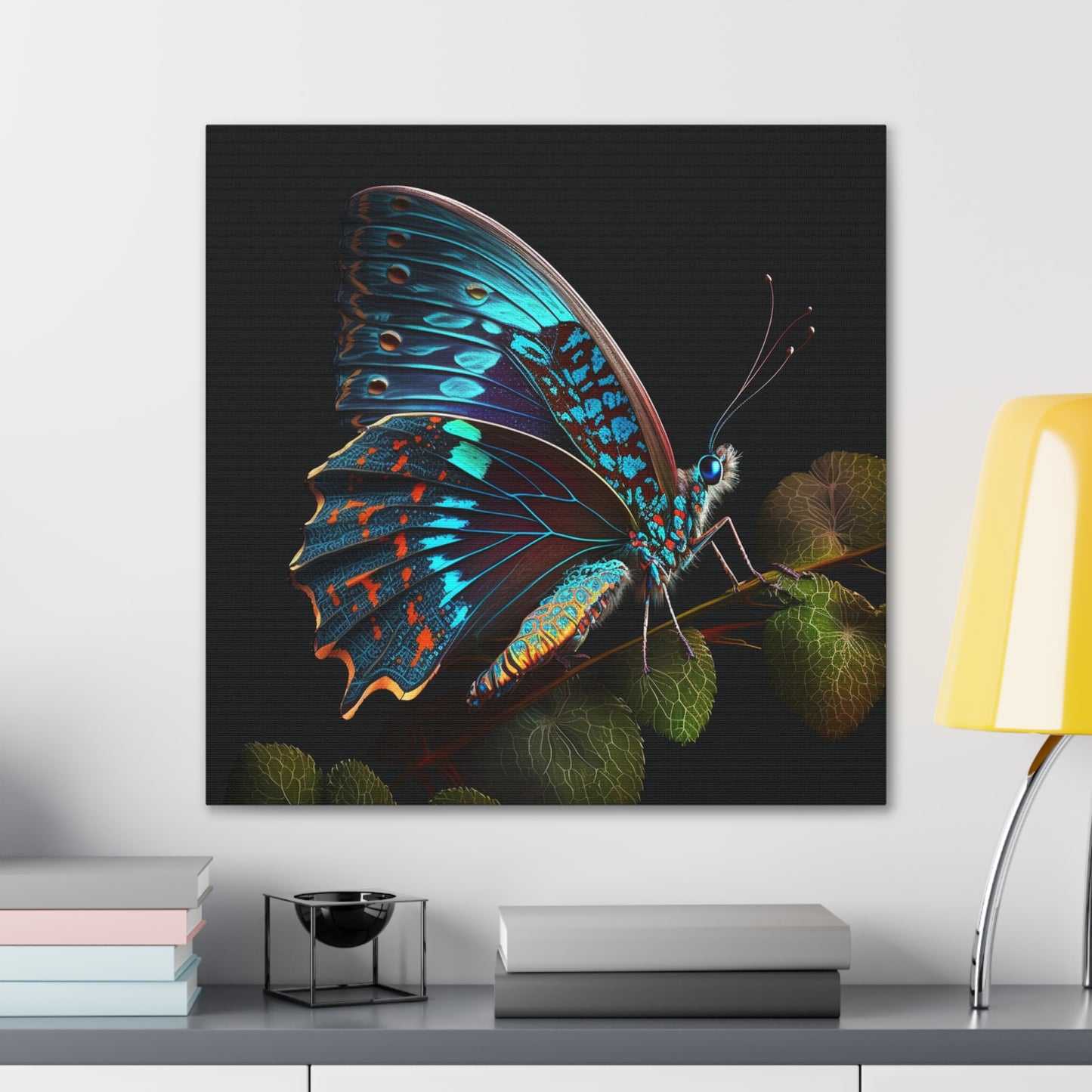 Canvas Gallery Wraps Hue Neon Butterfly 2