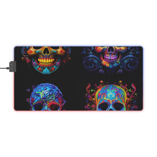 LED Gaming Mouse Pad Macro Skull Color 5