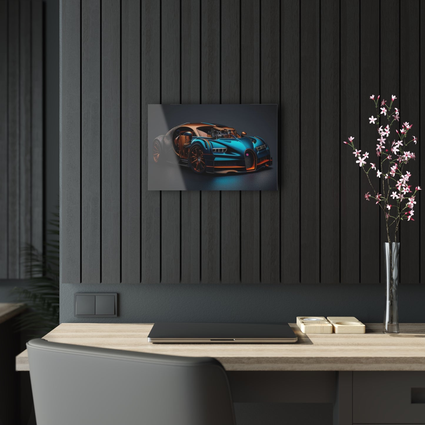 Acrylic Prints Bugatti Blue 4