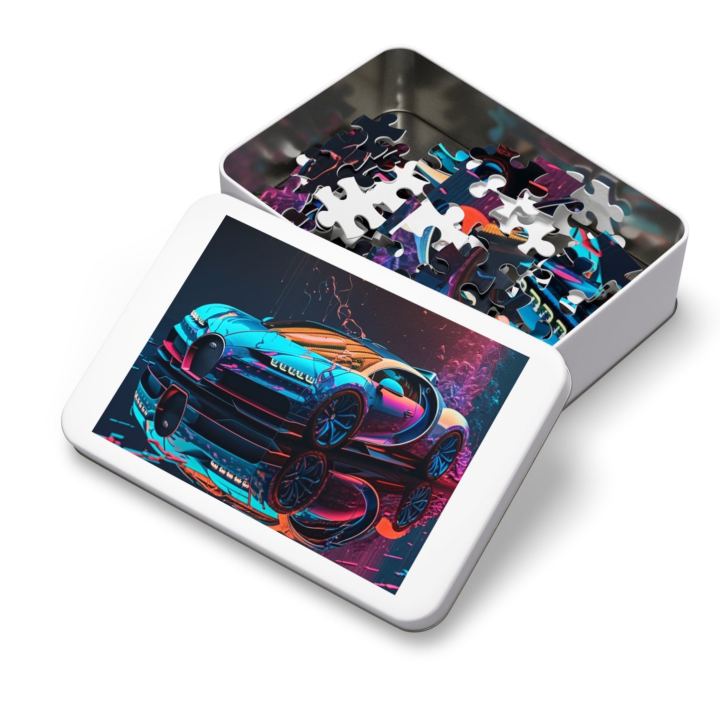 Jigsaw Puzzle (30, 110, 252, 500,1000-Piece) Bugatti Neon Chiron 4