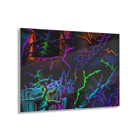 Acrylic Prints Macro Neon Barbs 5