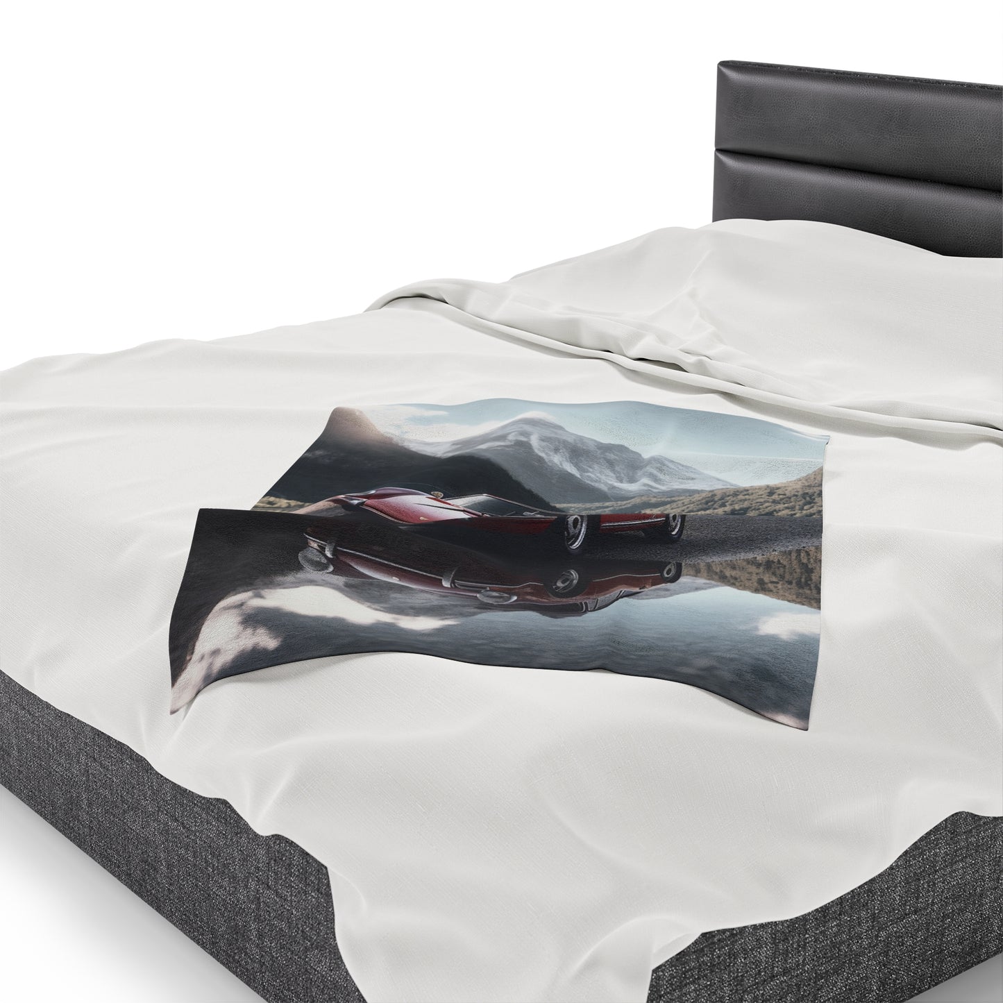 Velveteen Plush Blanket Porsche Lake 4