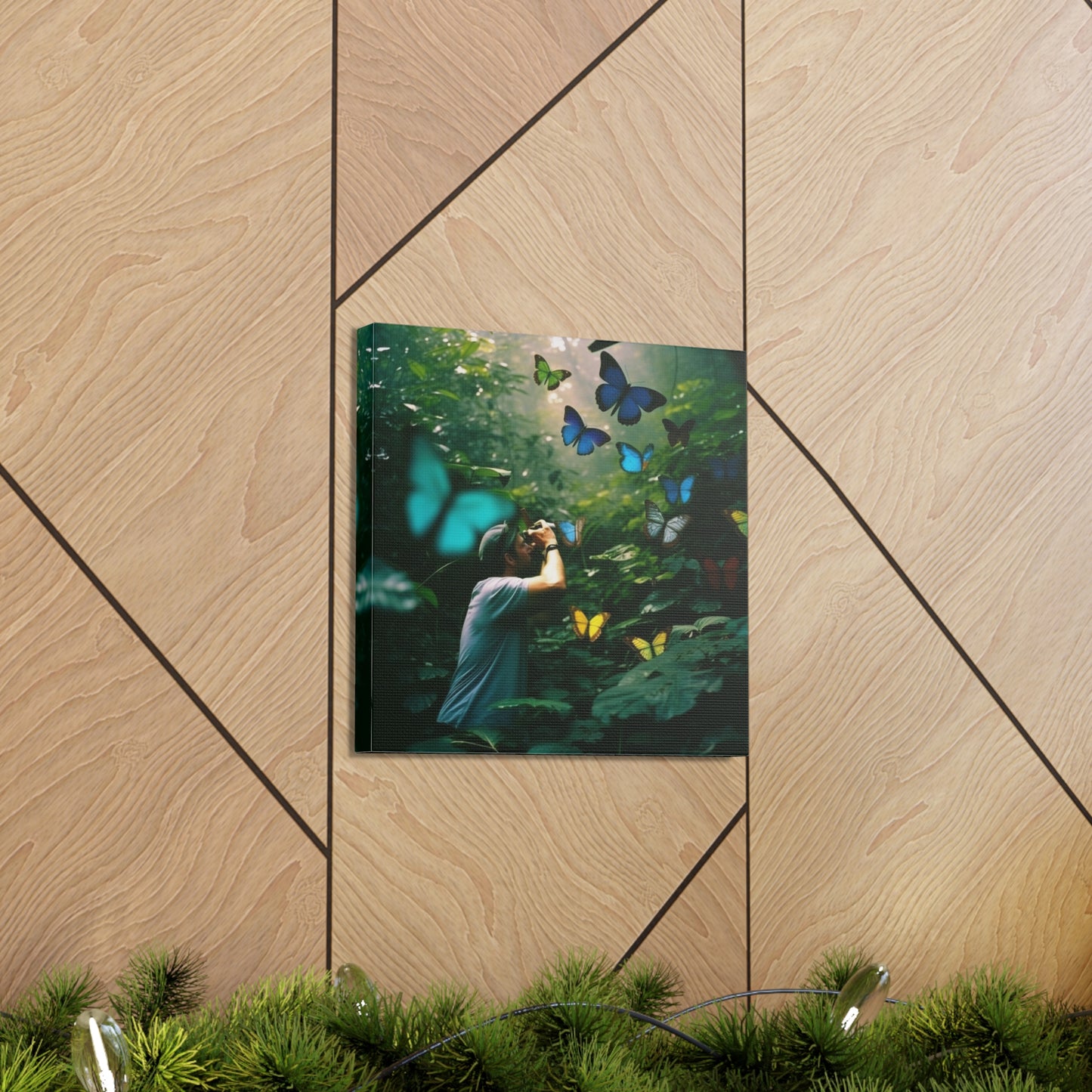 Canvas Gallery Wraps Jungle Butterfly 1