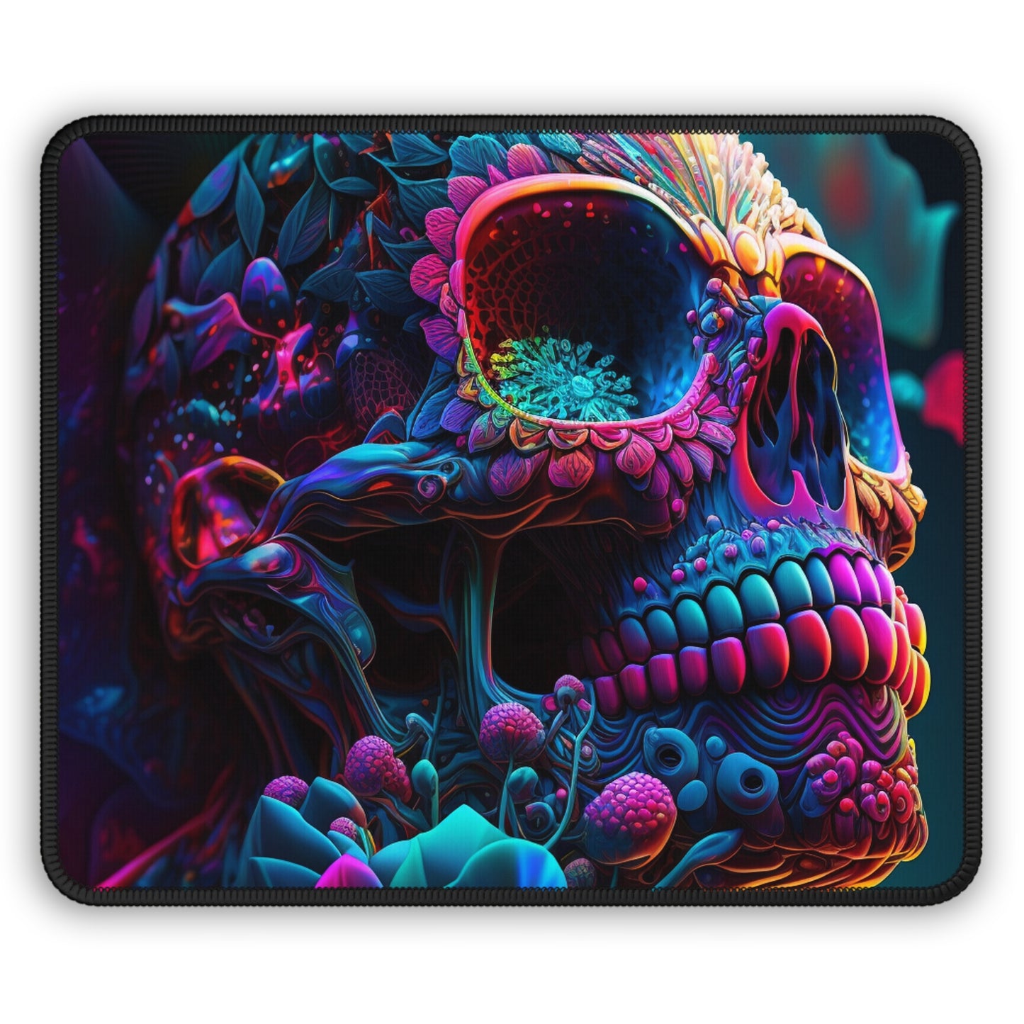 Gaming Mouse Pad  Florescent Skull Death 3