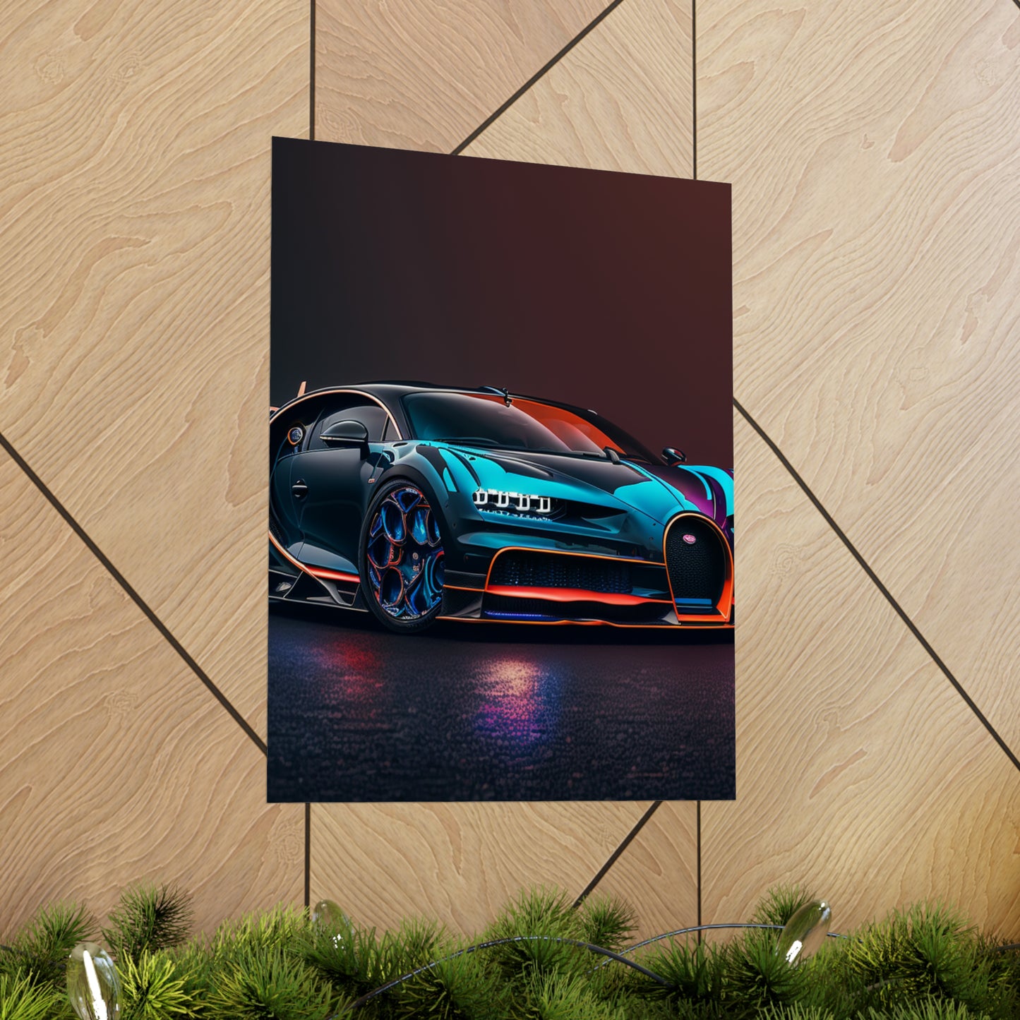 Premium Matte Vertical Posters Bugatti Chiron Super 1