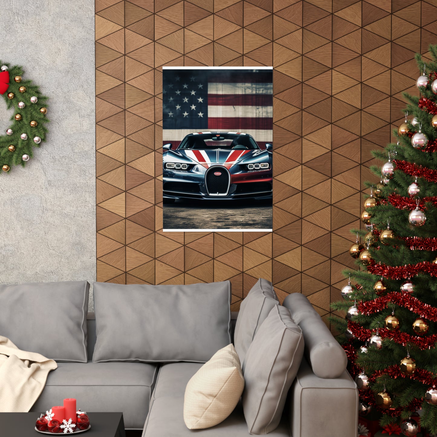 Premium Matte Vertical Posters Bugatti Flag 2