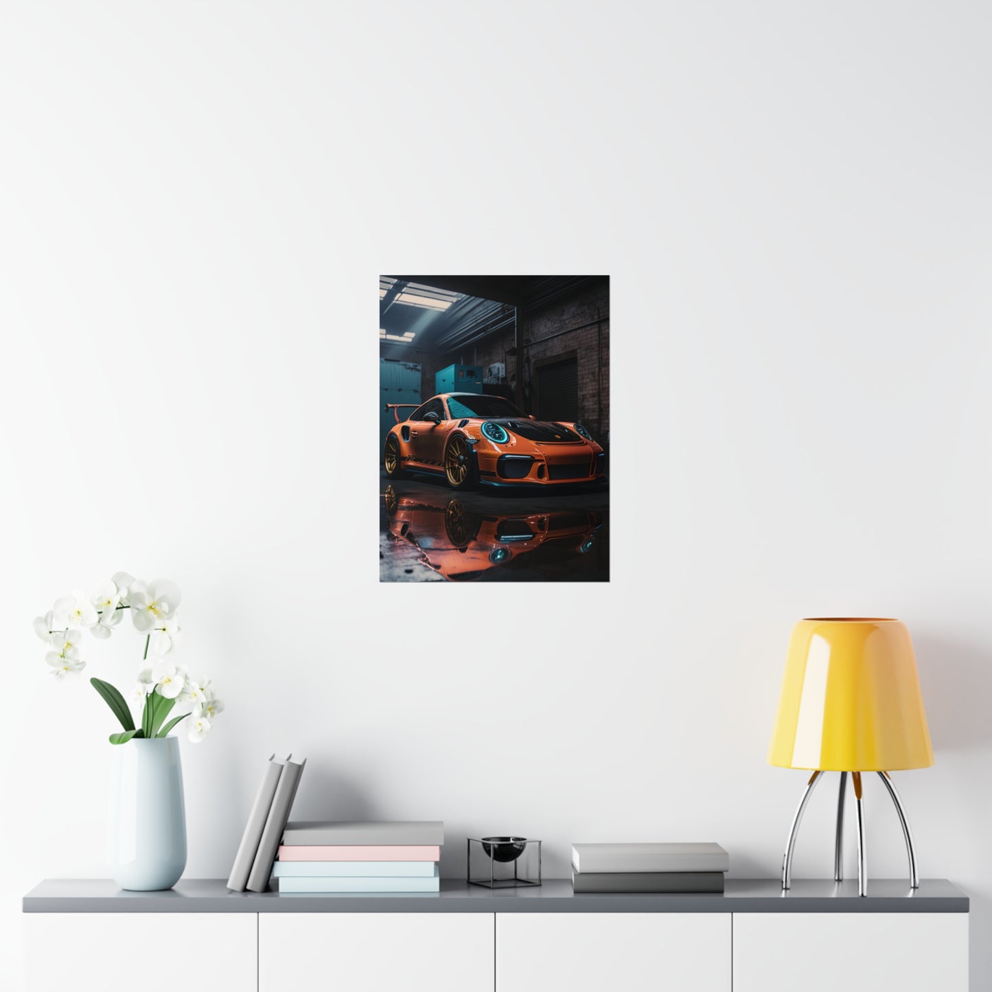 Premium Matte Vertical Posters Porsche Color 1