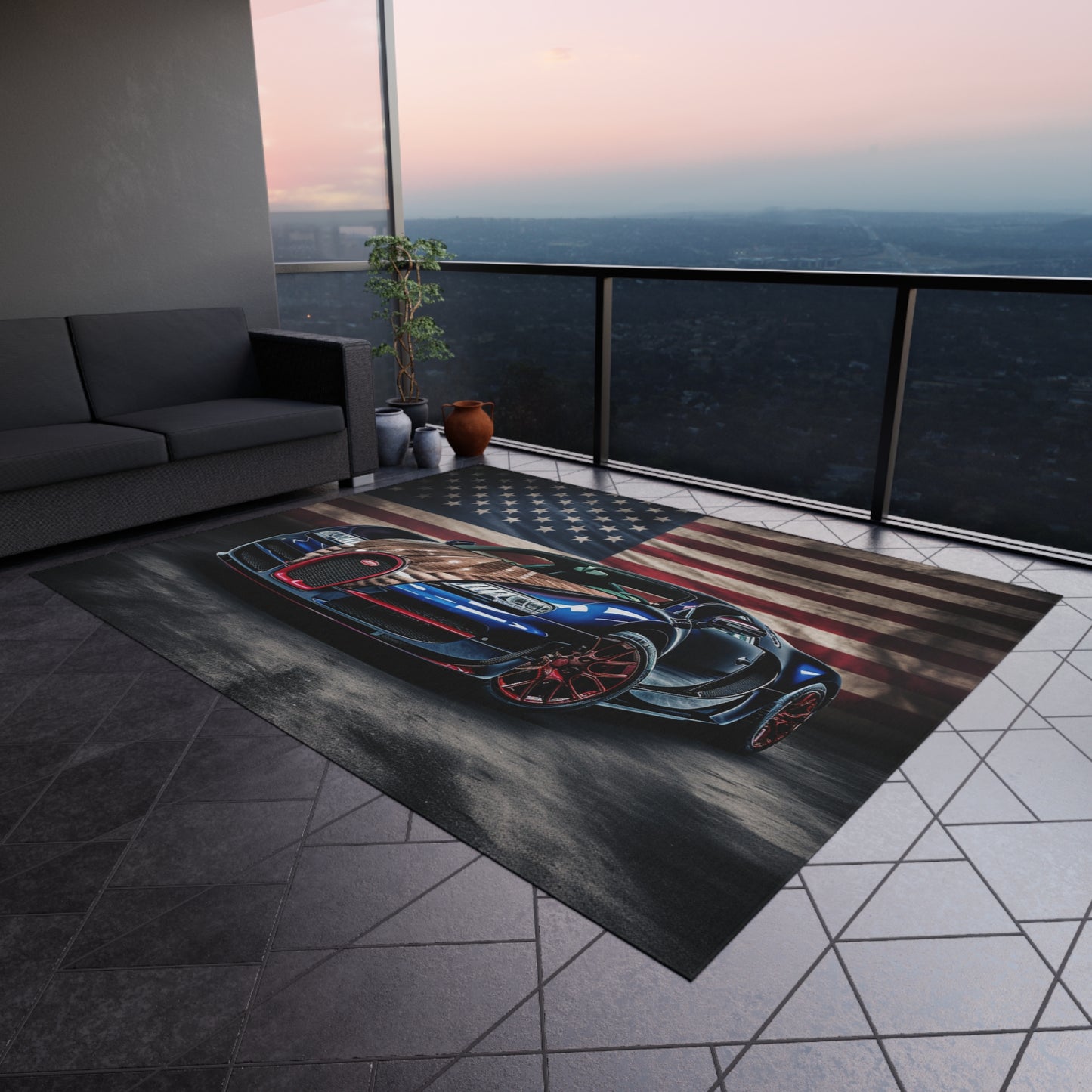 Outdoor Rug  Bugatti American Flag 4