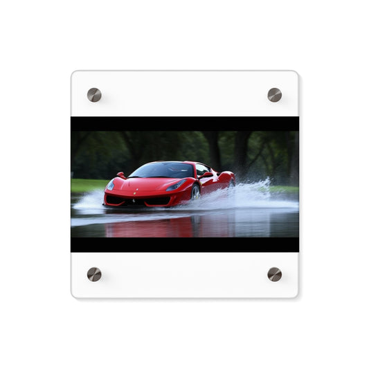 Acrylic Wall Art Panels Water Ferrari Splash 2