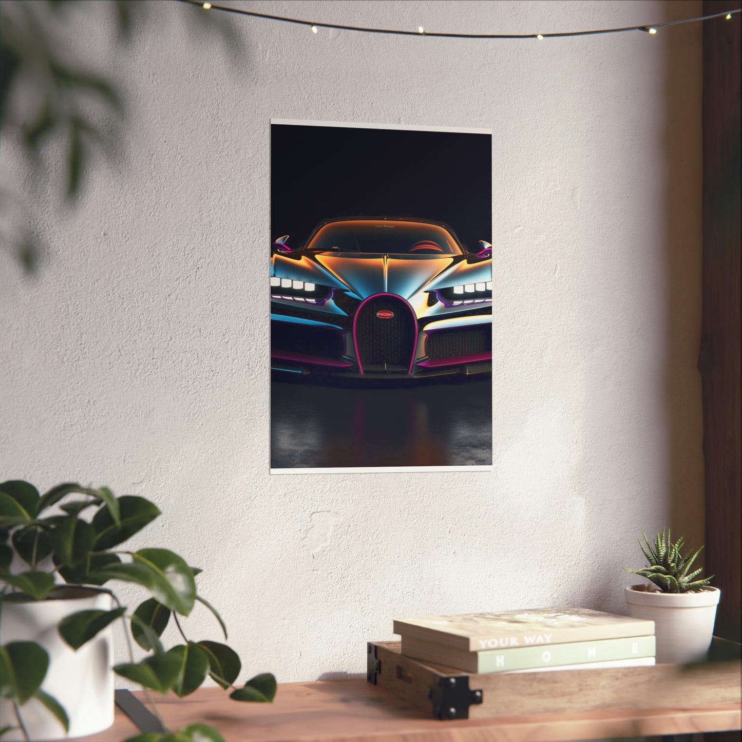 Premium Matte Vertical Posters Hyper Bugatti Chiron 1