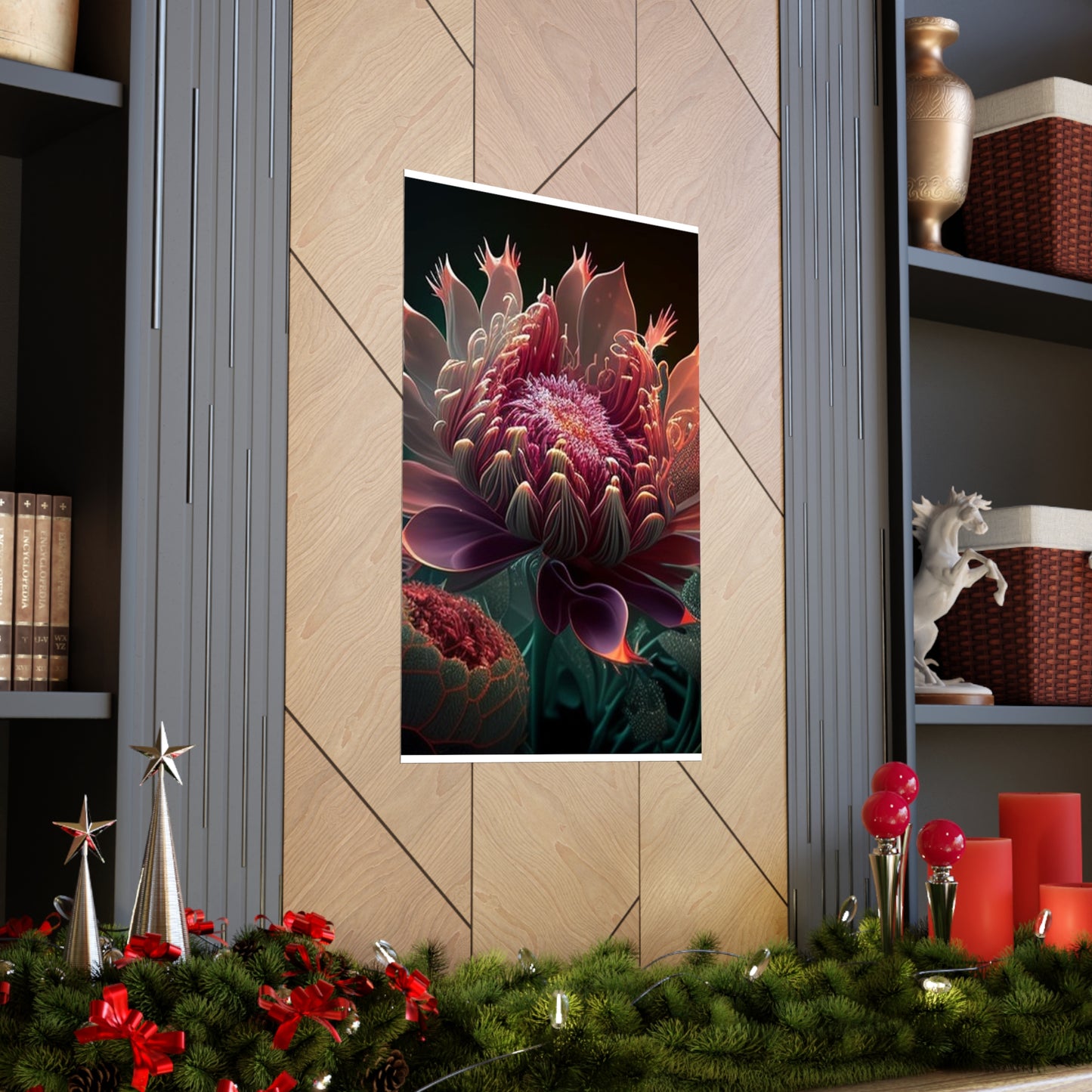 Premium Matte Vertical Posters Flower Arangment 1