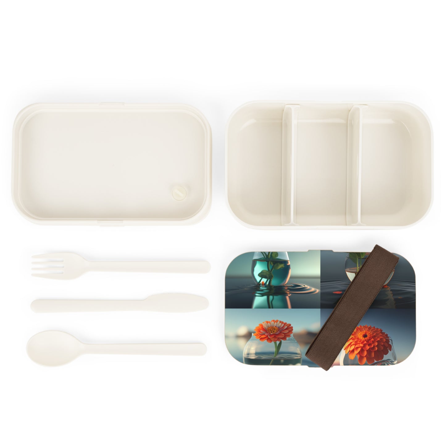 Bento Lunch Box Orange Zinnia 5