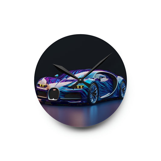 Acrylic Wall Clock Bugatti Abstract Flair 3