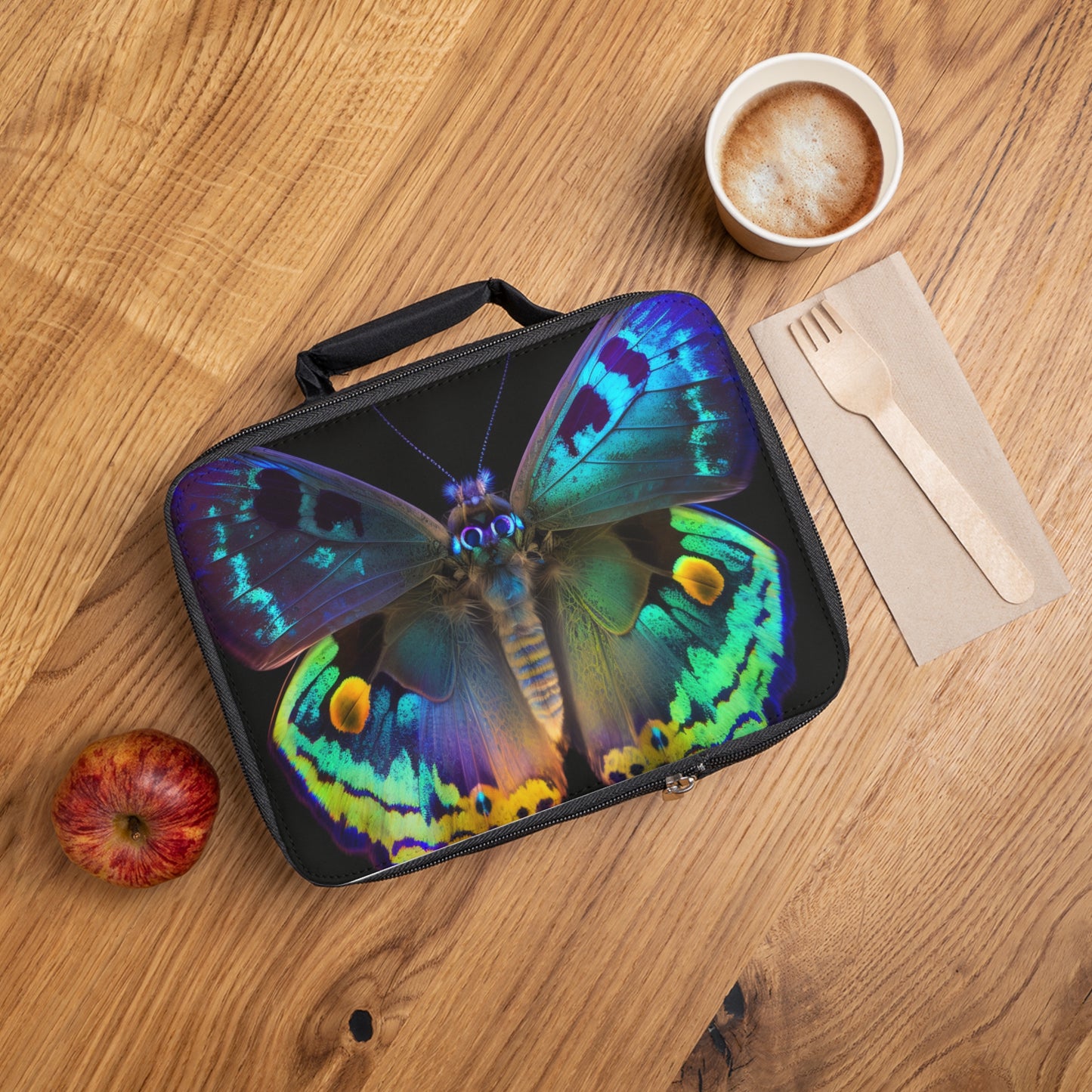 Lunch Bag Neon Hue Butterfly 4