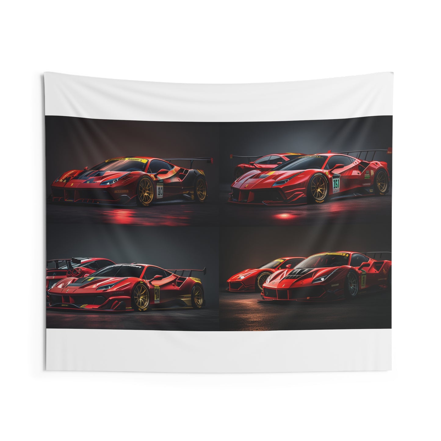 Indoor Wall Tapestries Ferrari Red 5