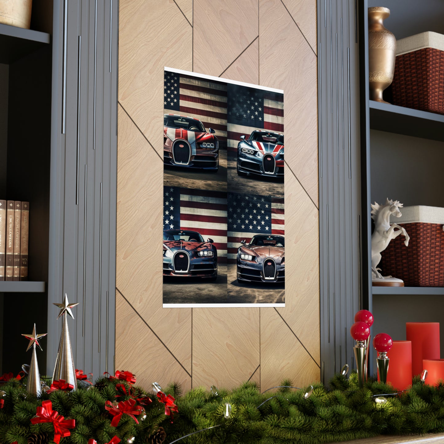 Premium Matte Vertical Posters Bugatti Flag 5