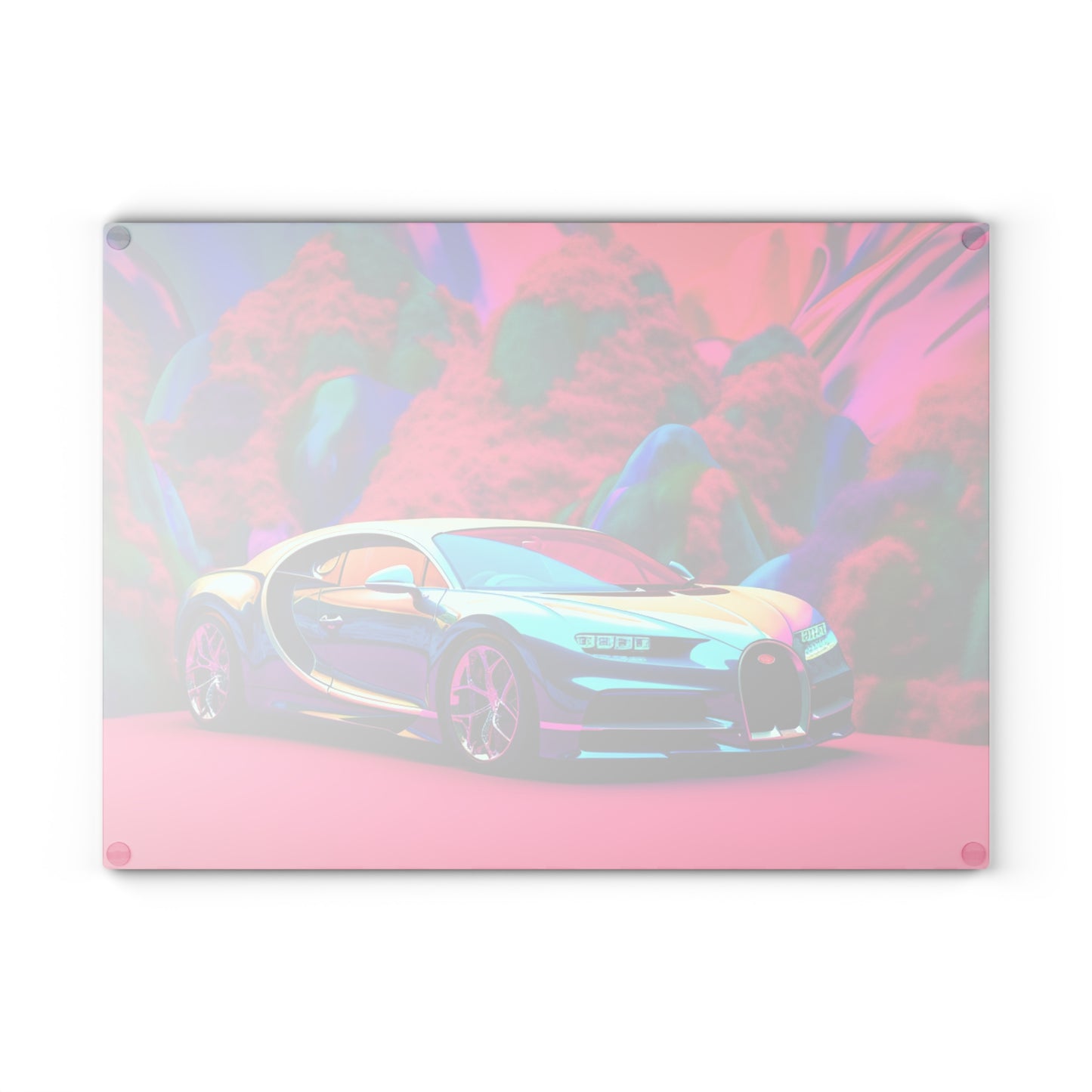 Glass Cutting Board Florescent Bugatti Flair 4