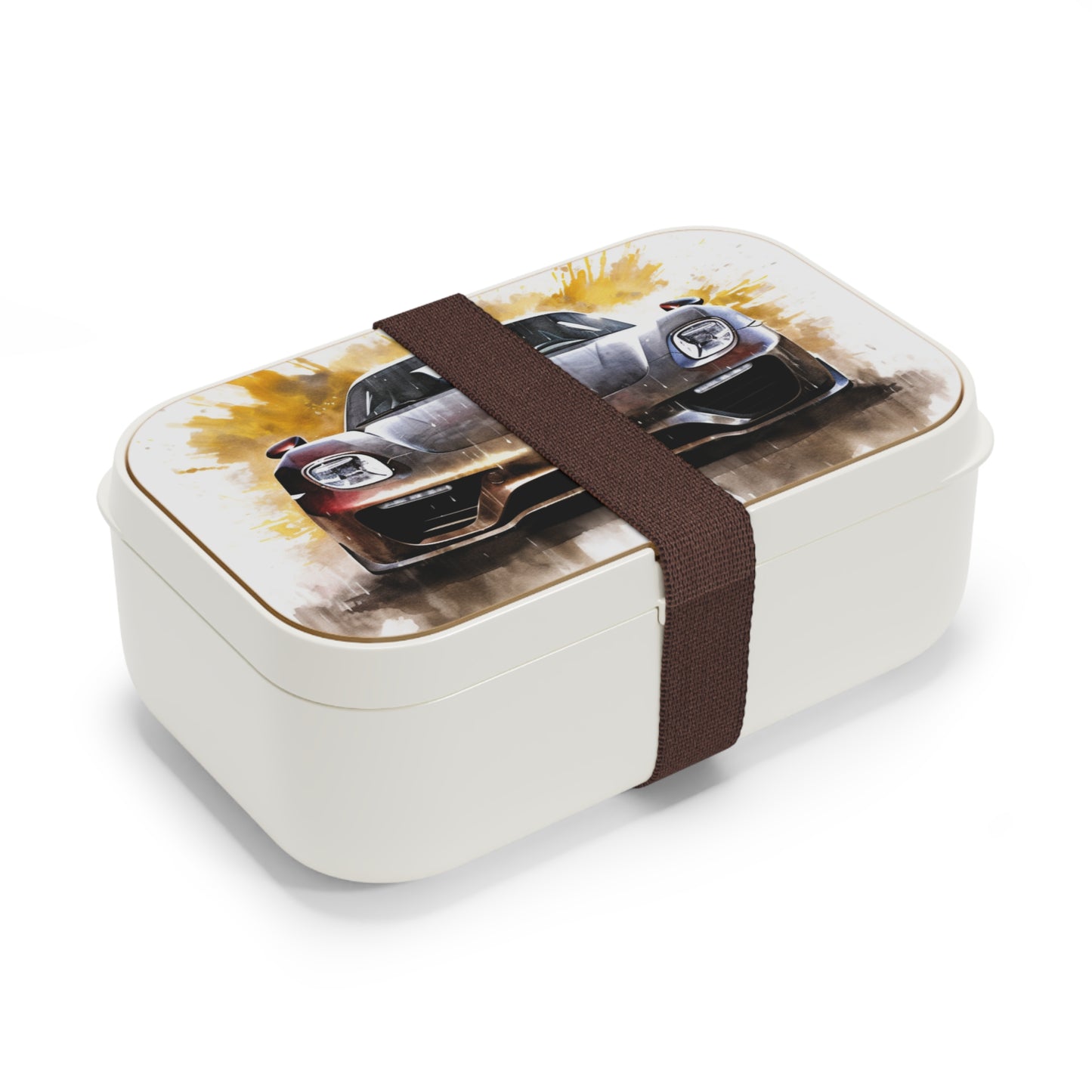 Bento Lunch Box 918 Spyder white background driving fast with water splashing 1