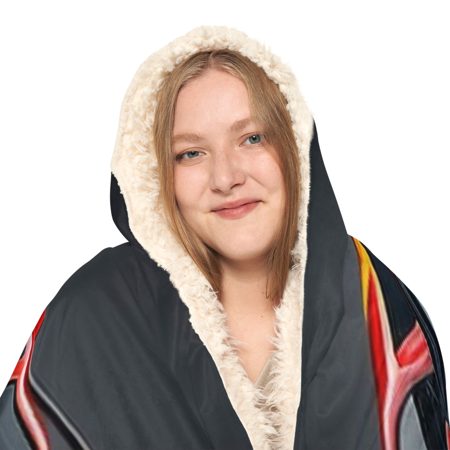 Snuggle Hooded Blanket Ferrari Red 2