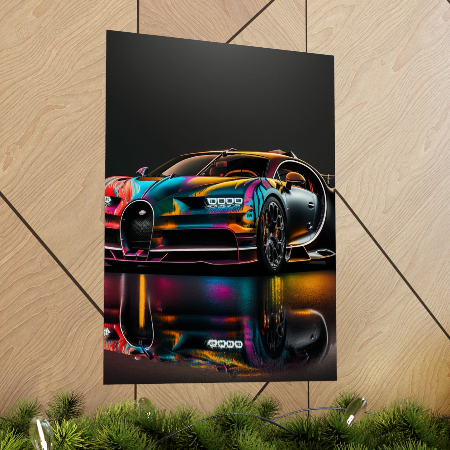 Premium Matte Vertical Posters Bugatti Chiron Super 2