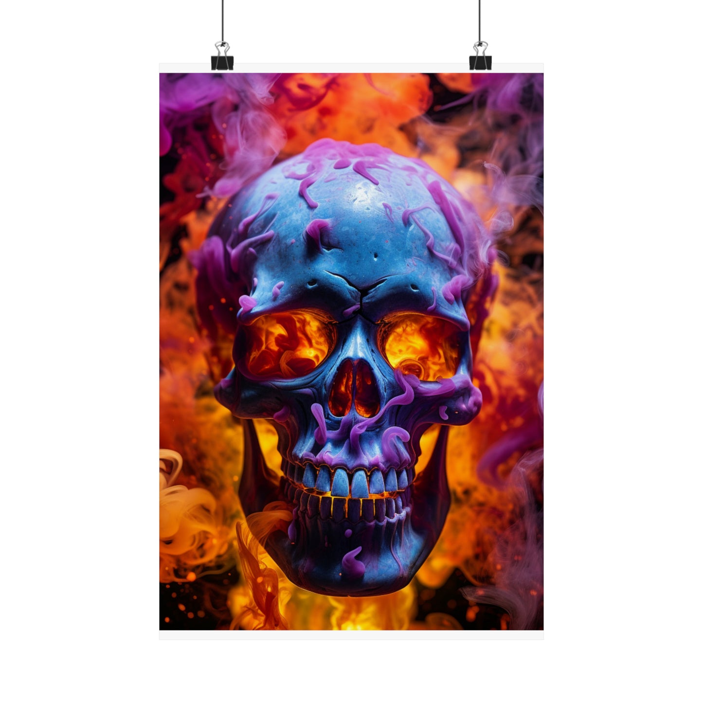 Premium Matte Vertical Posters Macro Skull 3