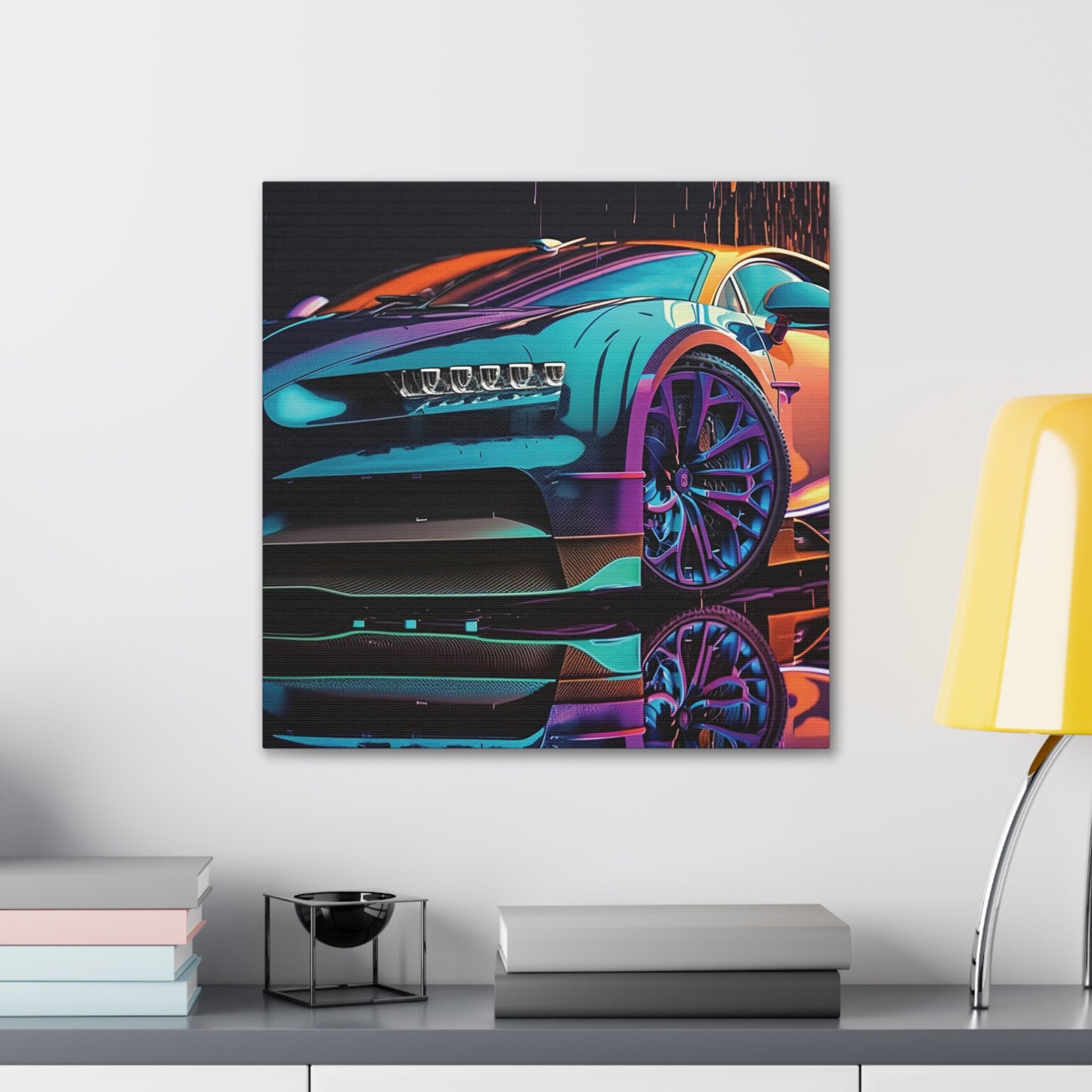 Canvas Gallery Wraps Bugatti Neon Chiron 1